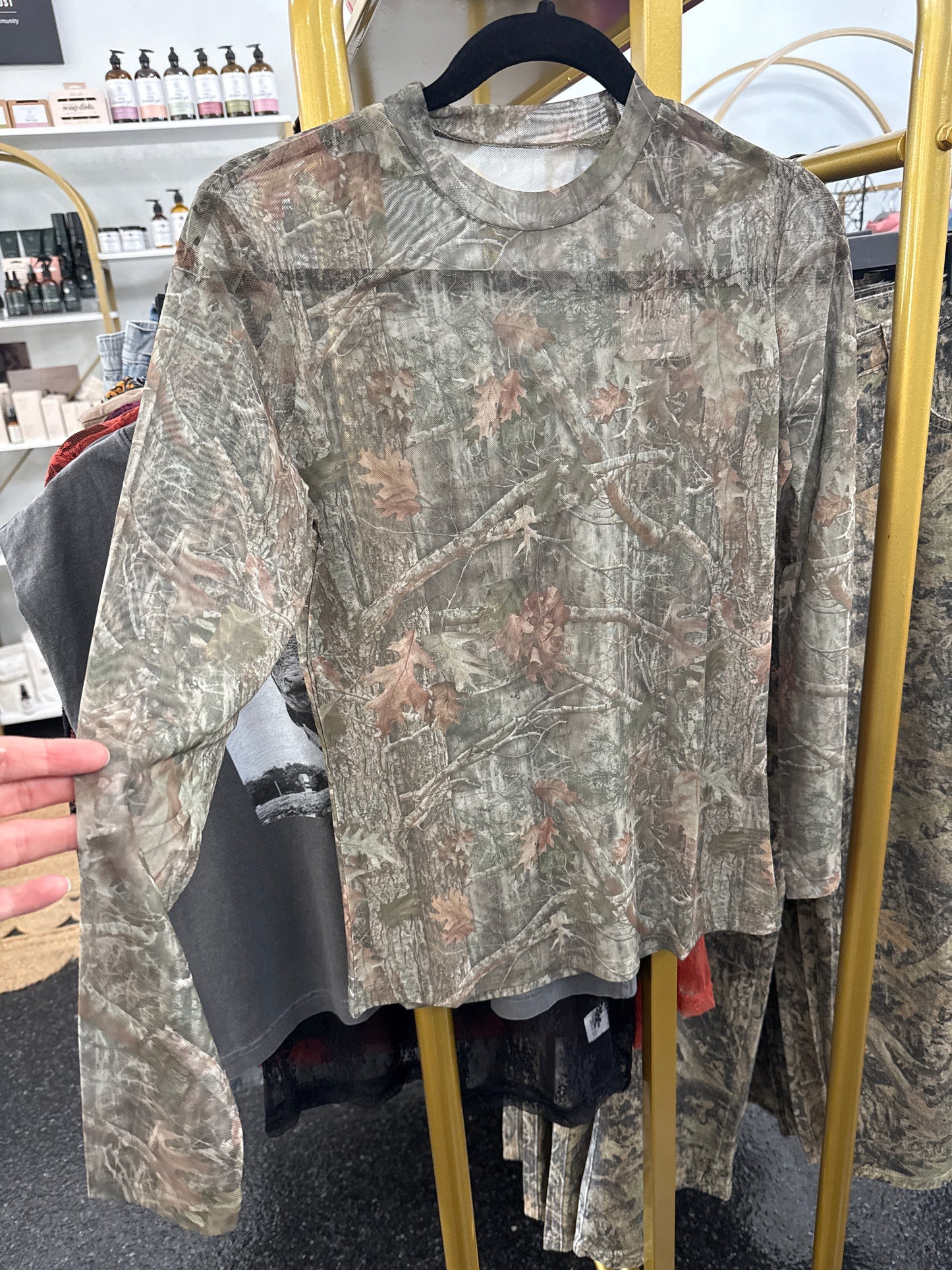 CAMO MESH TOP