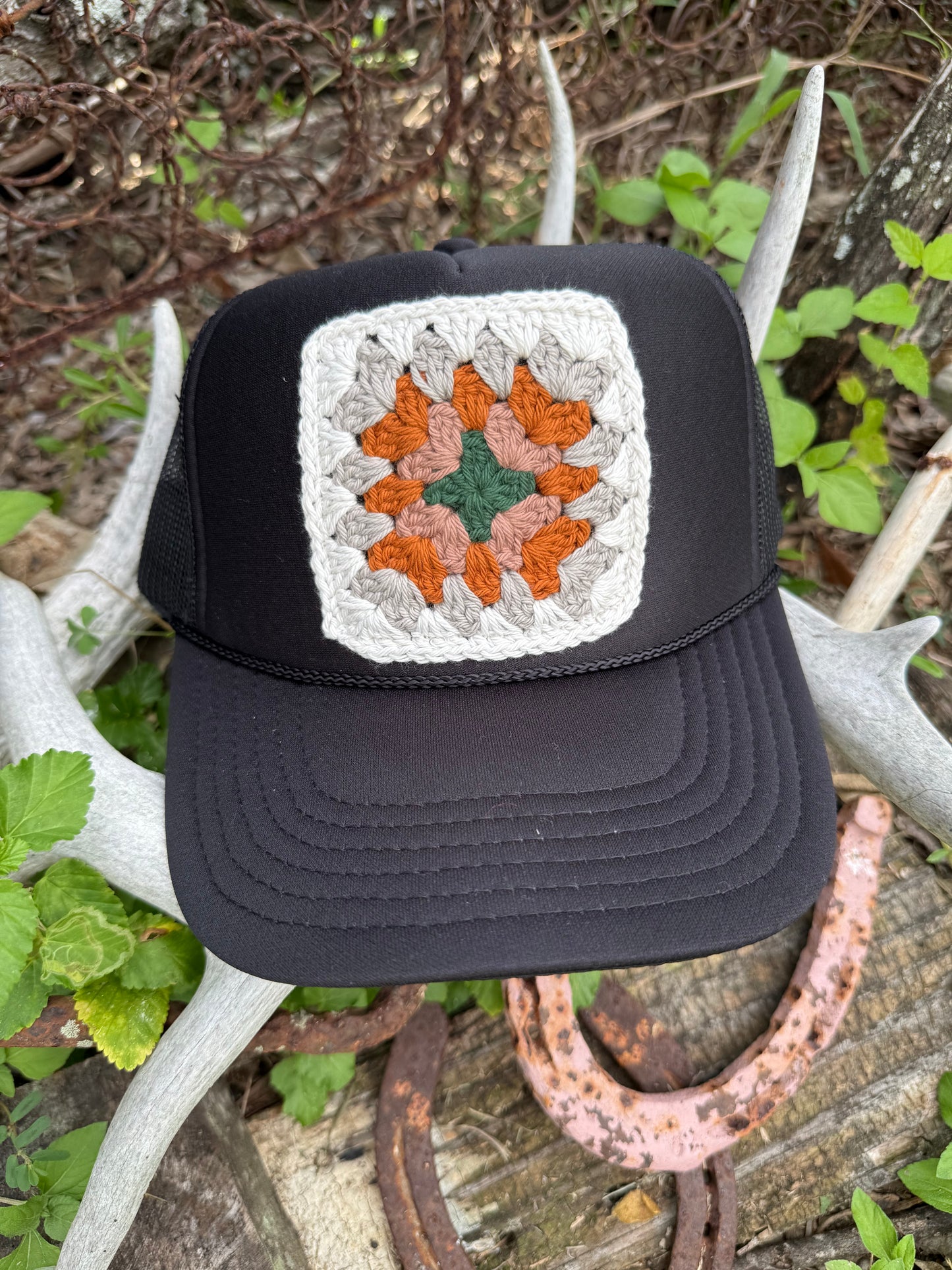 FALL GRANNY SQUARE CAPS