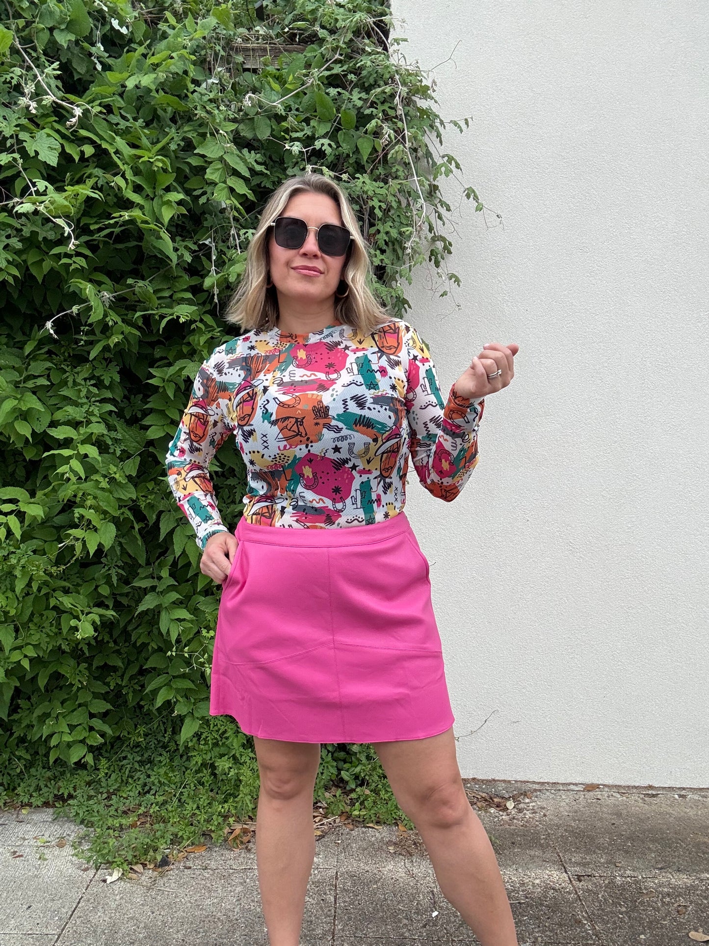 COWBOY PICASSO MESH TOP