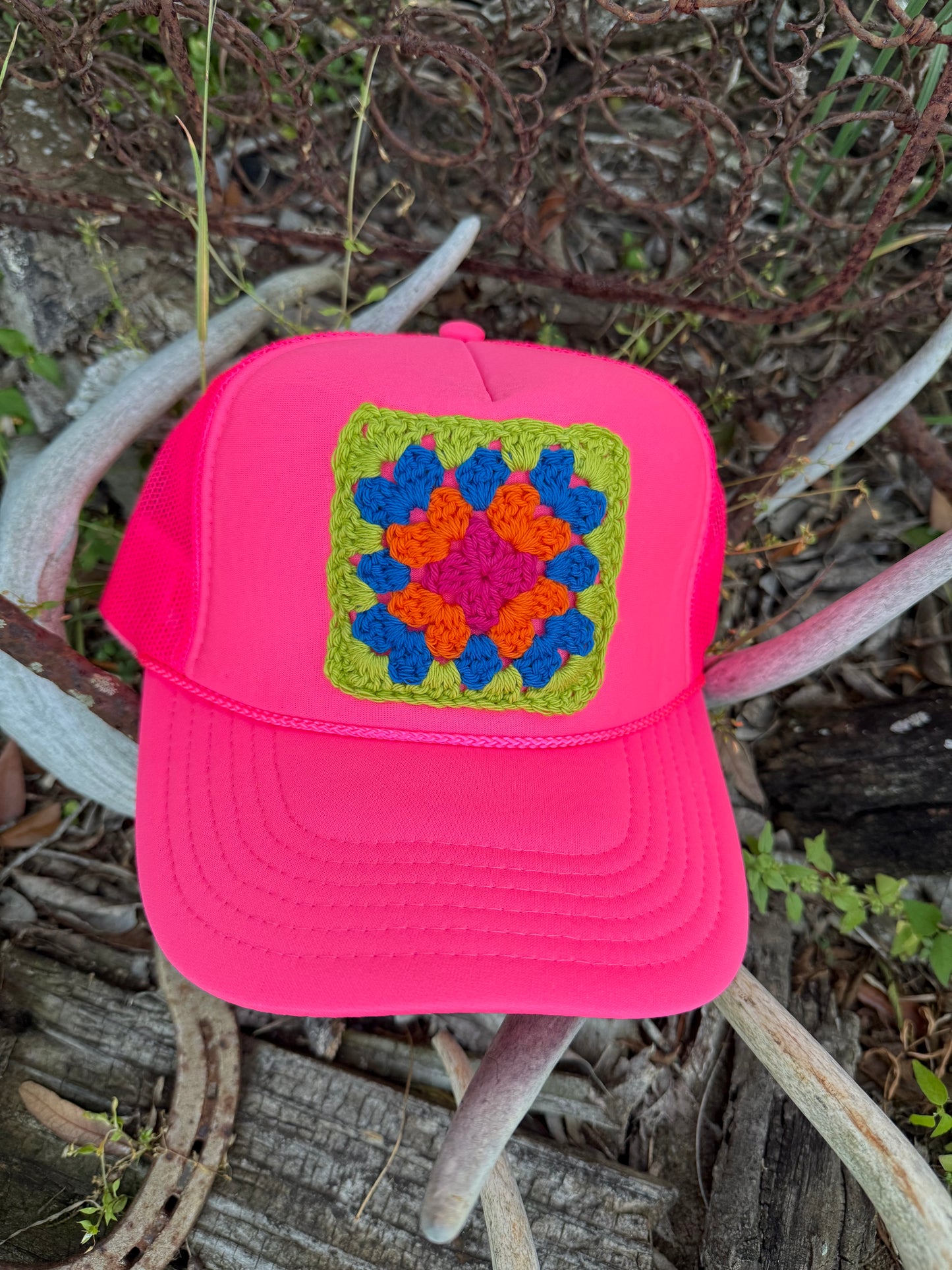 GRANNY SQUARE CAP - SUMMER COLLECTION