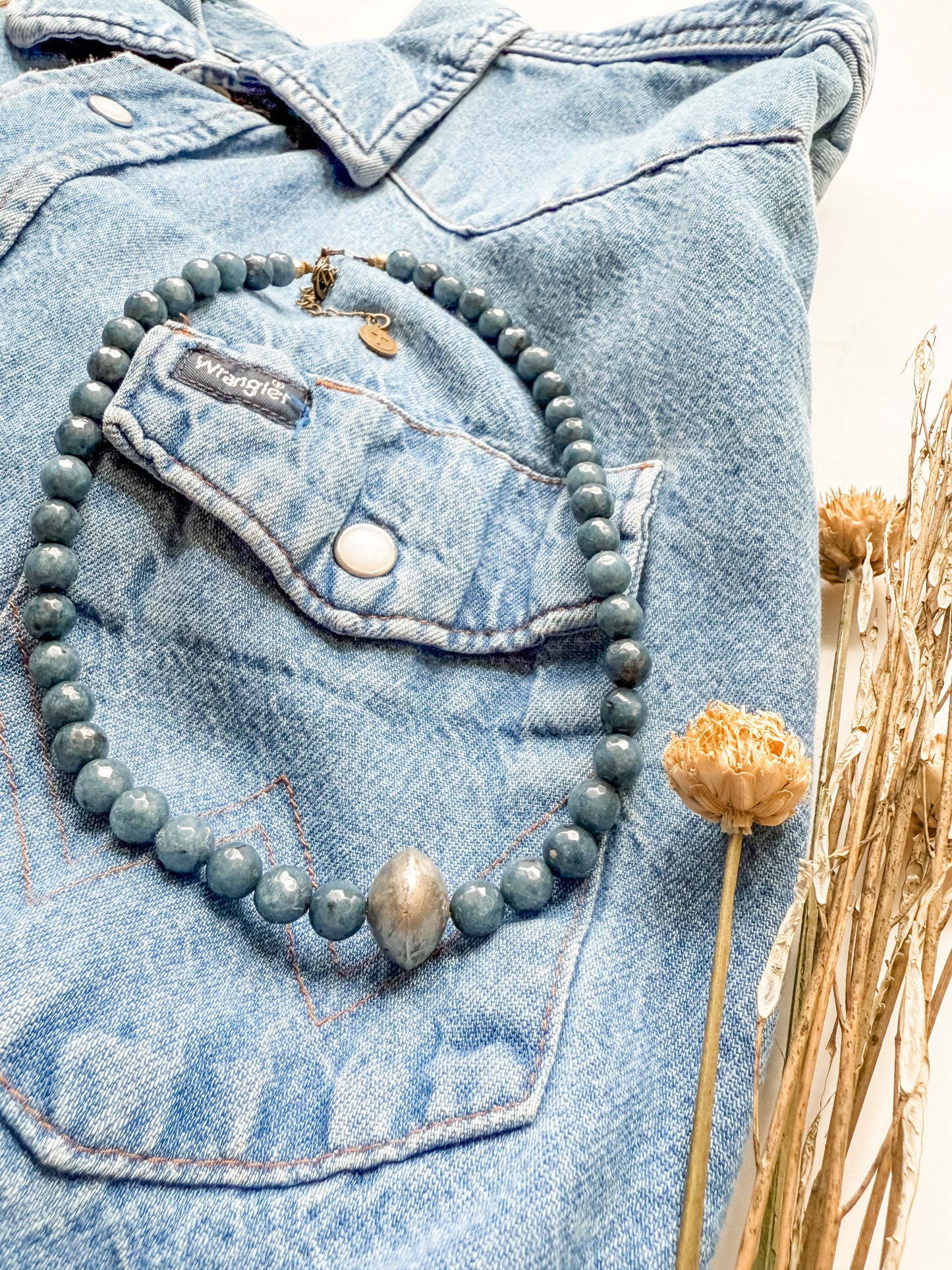 DENIM DAN LAPIS NECKLACE