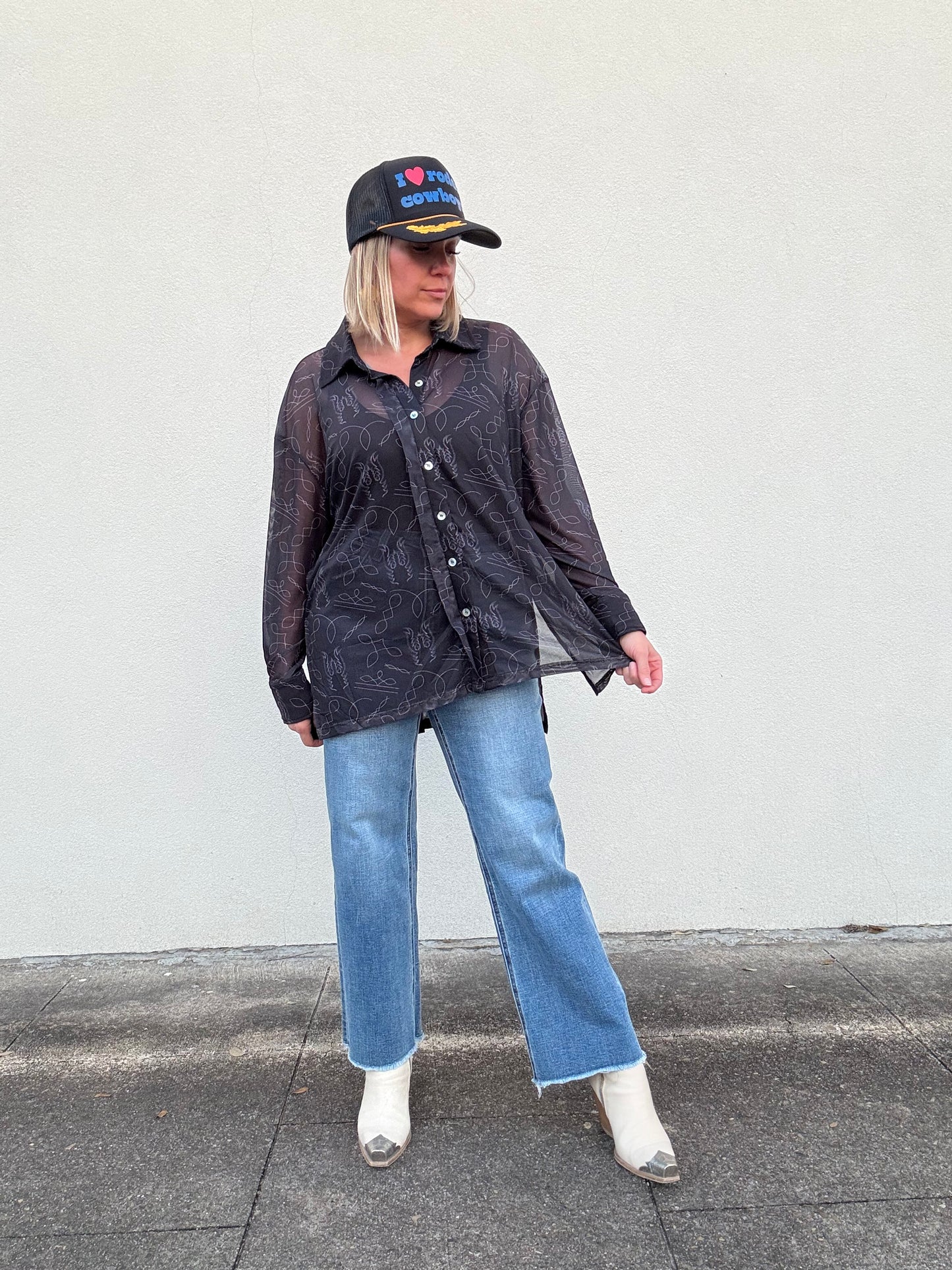 I LOVE RODEO COWBOYS CAP