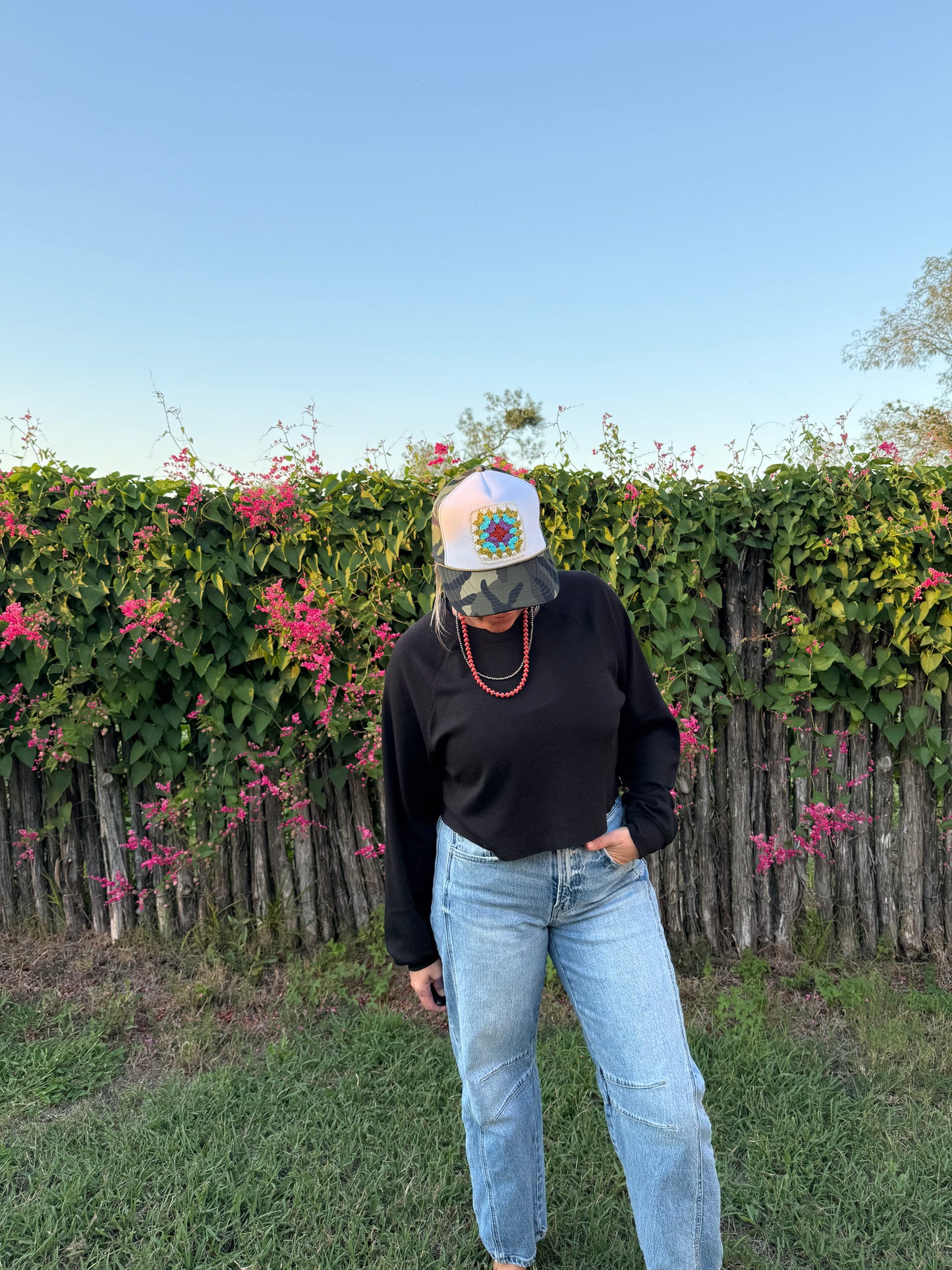 RAGLAN LONG SLEEVE Crop Top