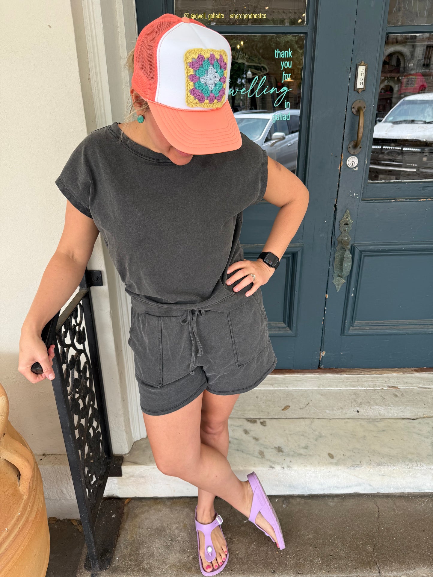 CHARCOAL SHORTS SET