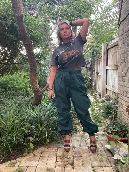 EMERALD GREEN CARGO JOGGERS