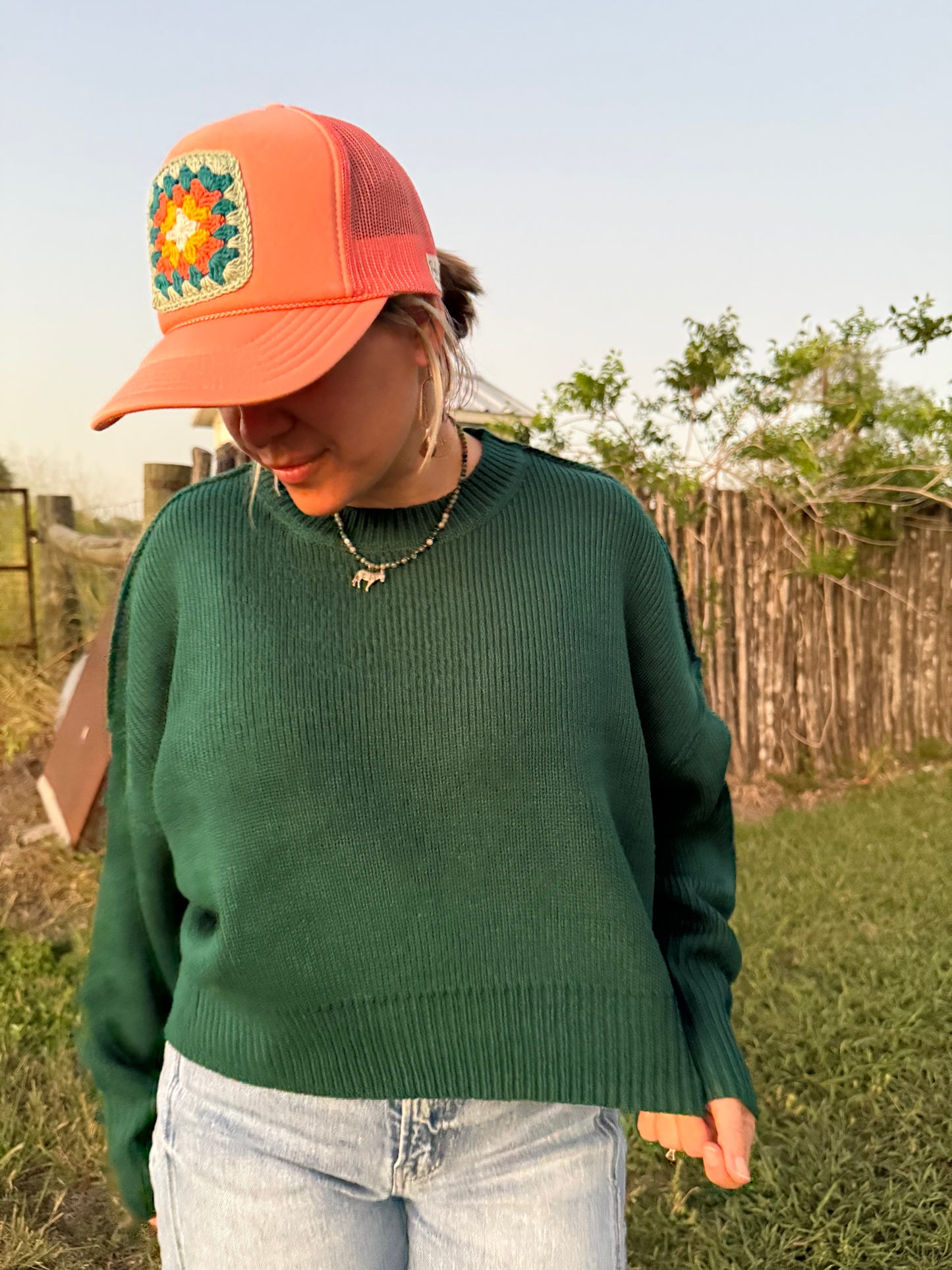 OVERSIZED CROP SWEATER