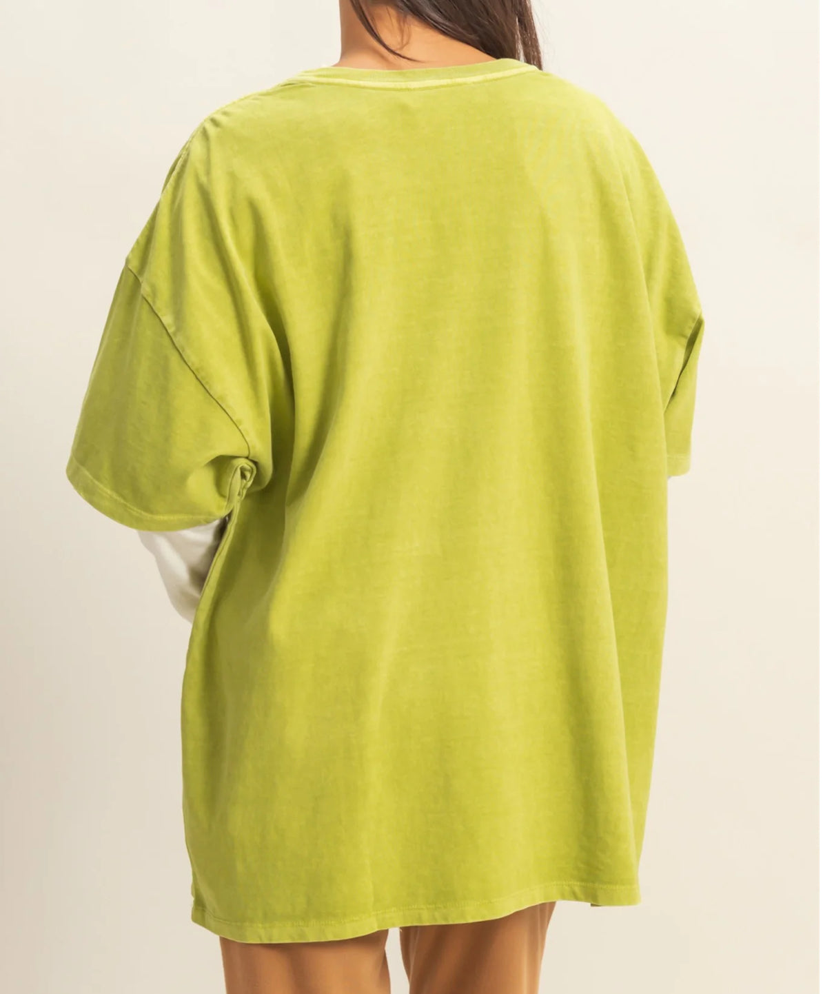 OVERSIZED T-SHIRT IN GREEN APPLE