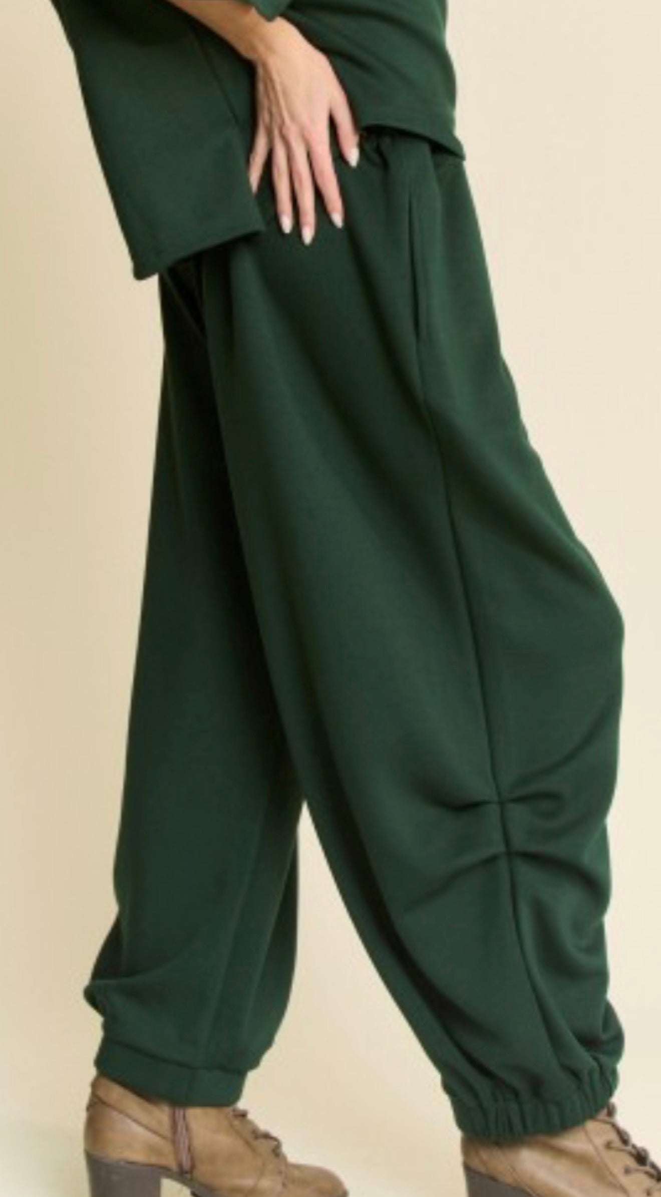 FOREST GREEN HAREM SET