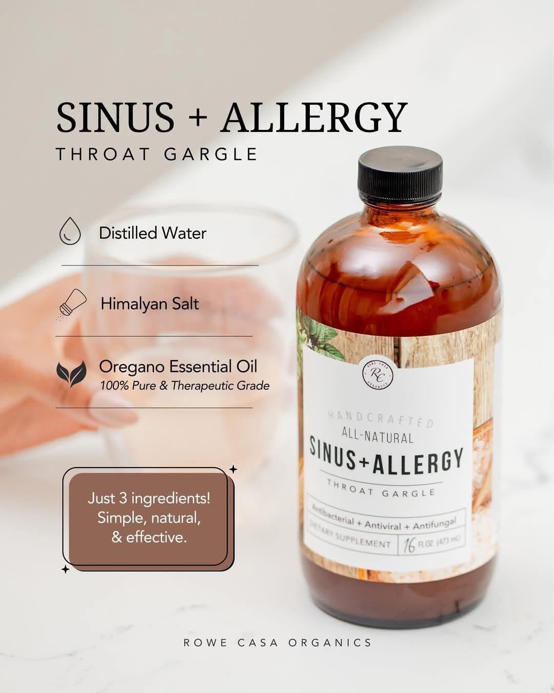 SINUS + ALLERGY THROAT GARGLE