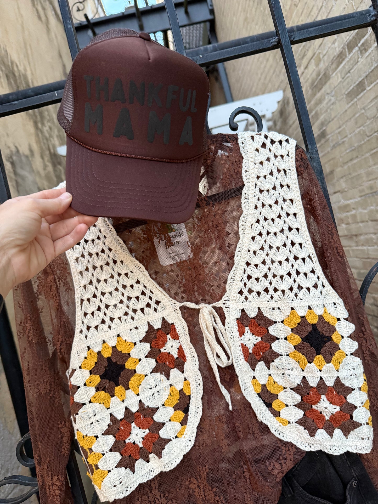 GRANNY SQUARE CROCHET VEST