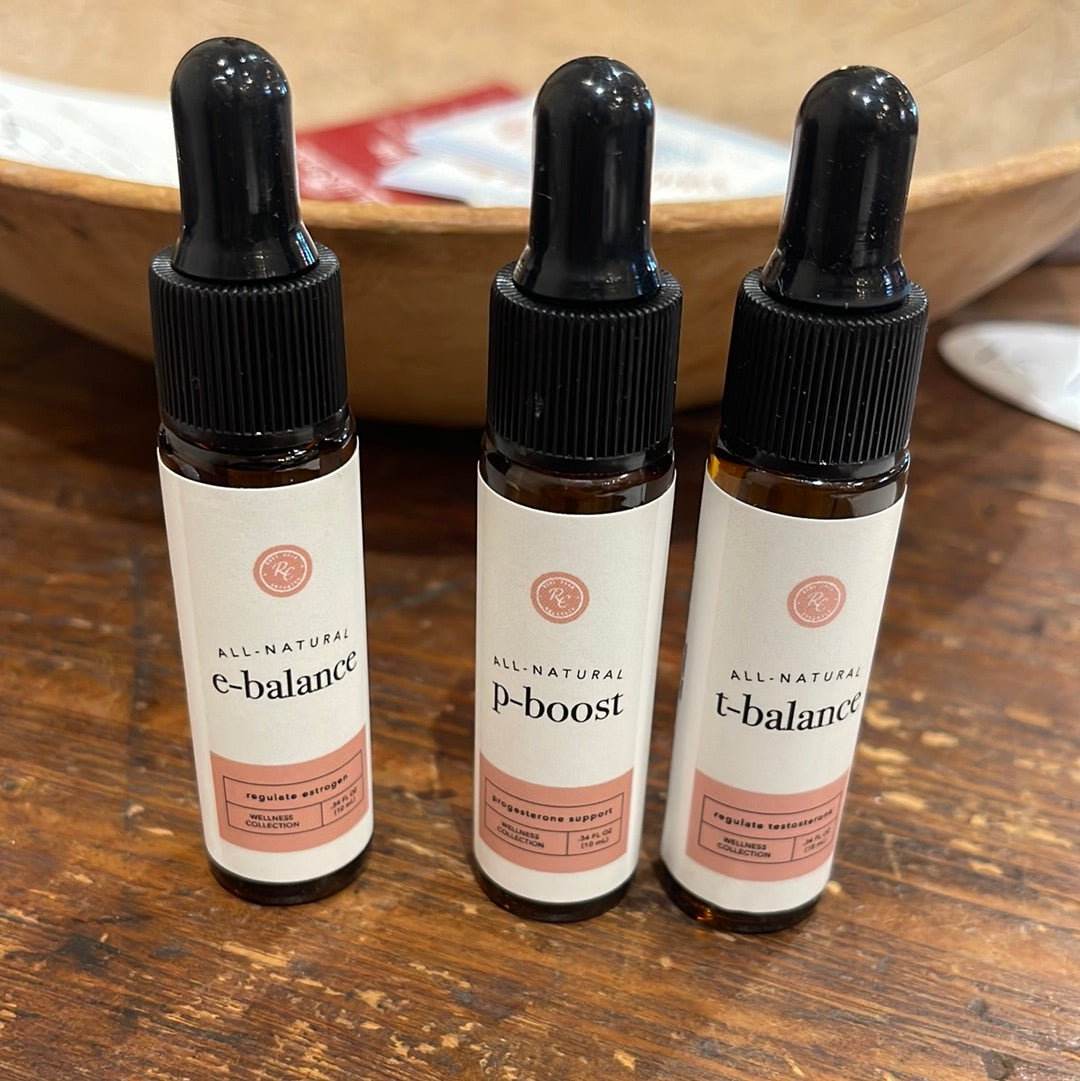 HORMONE OILS | P BOOST | T BALANCE | E BALANCE