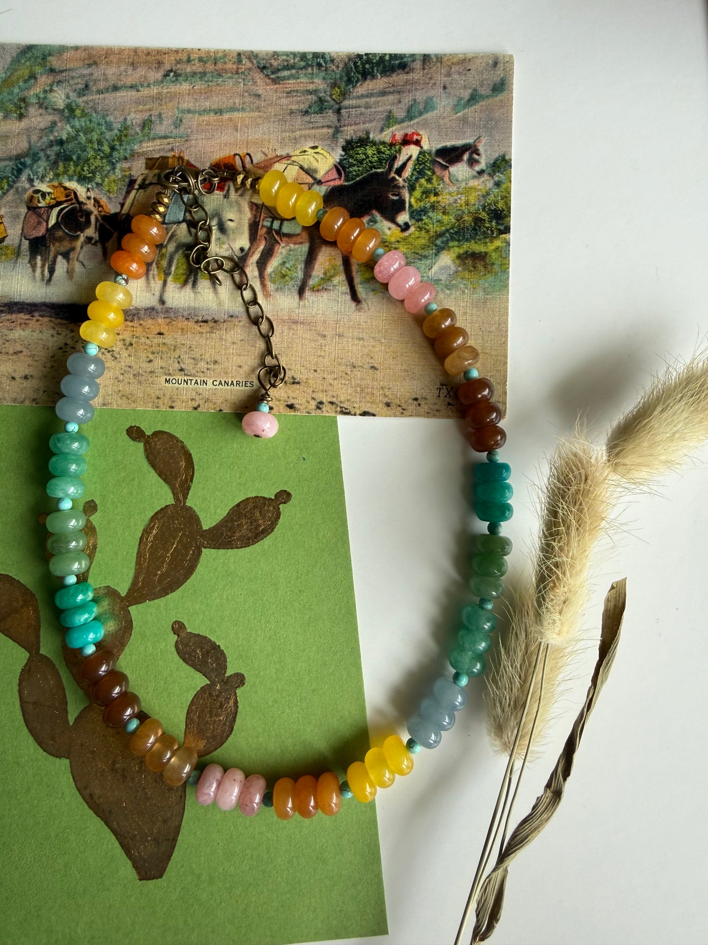 The {Lainey} Necklace. Agate & Turquoise