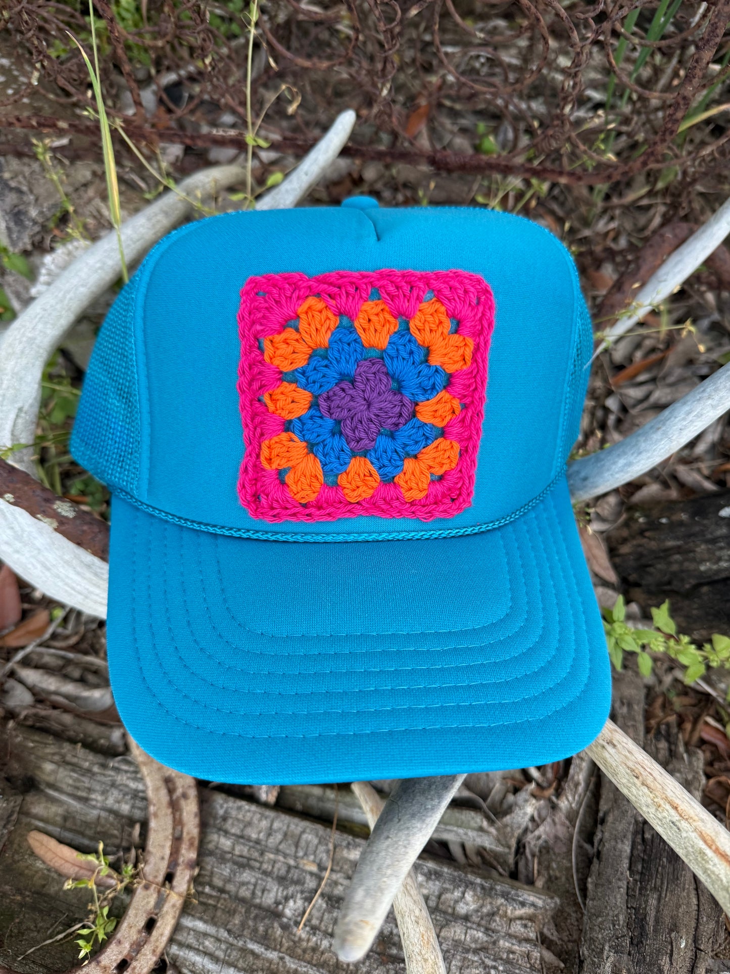 GRANNY SQUARE CAP - SUMMER COLLECTION