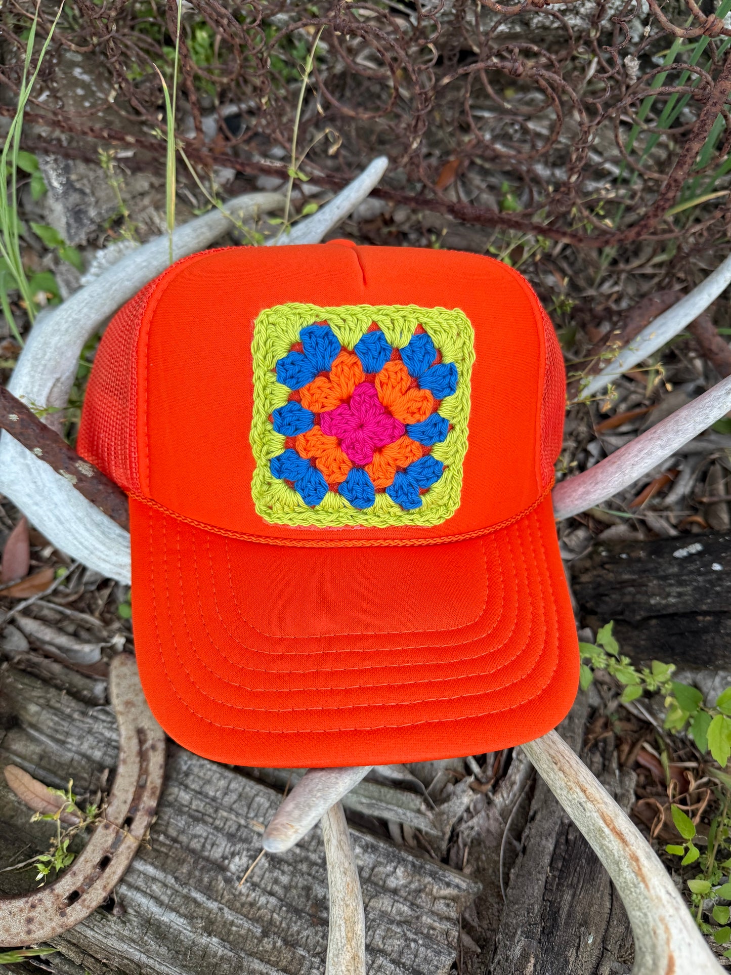 GRANNY SQUARE CAP - SUMMER COLLECTION