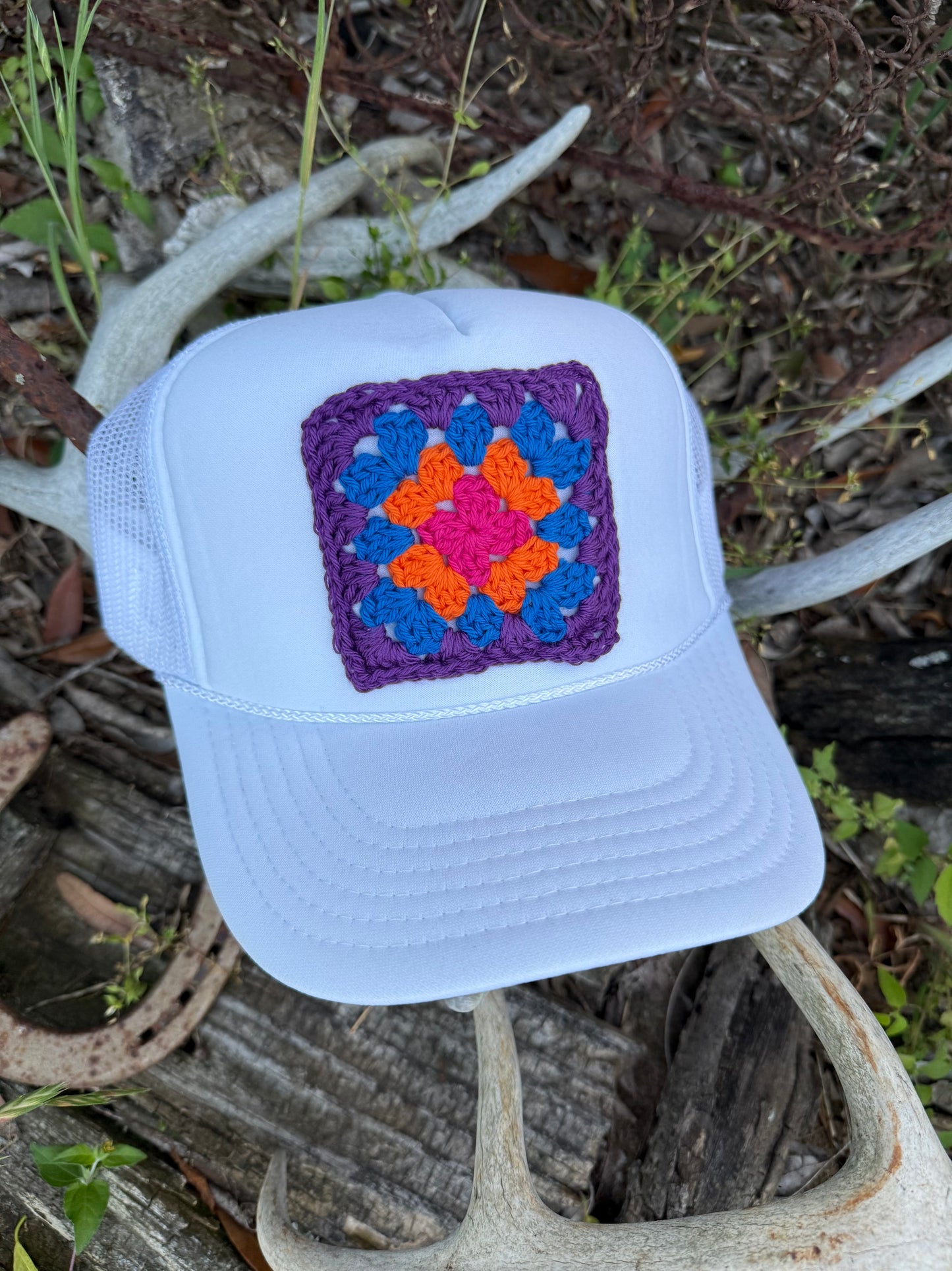 GRANNY SQUARE CAP - SUMMER COLLECTION