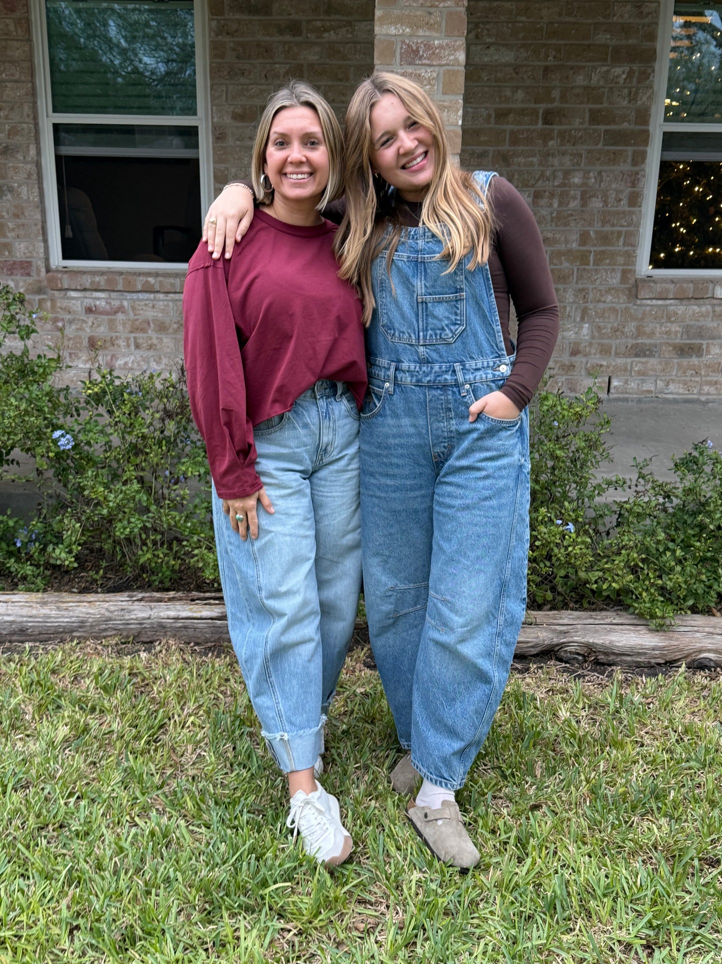 LONG SLEEVE TOP IN WINE
