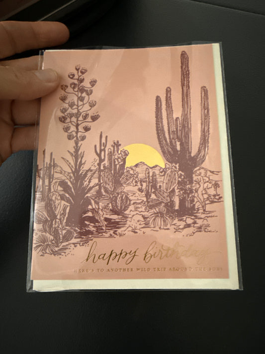 HAPPY BIRTHDAY CACTUS CARD