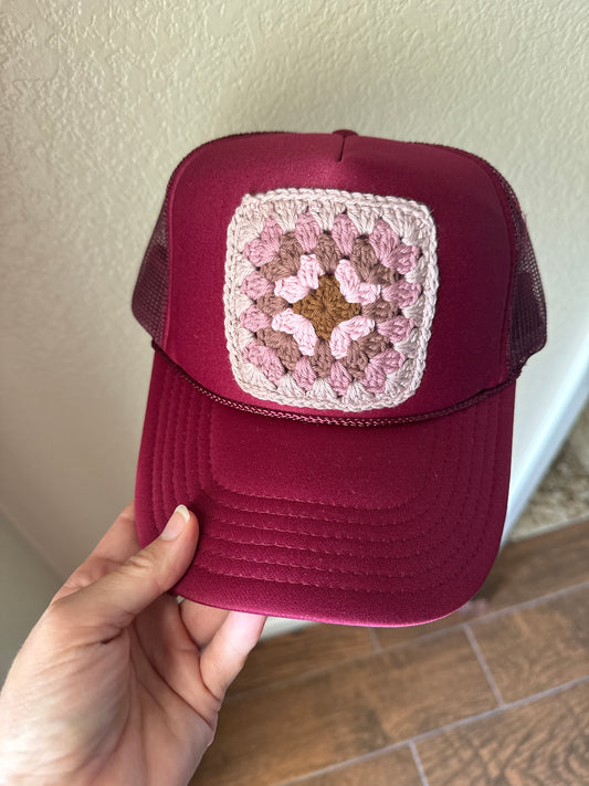 Maroon cap