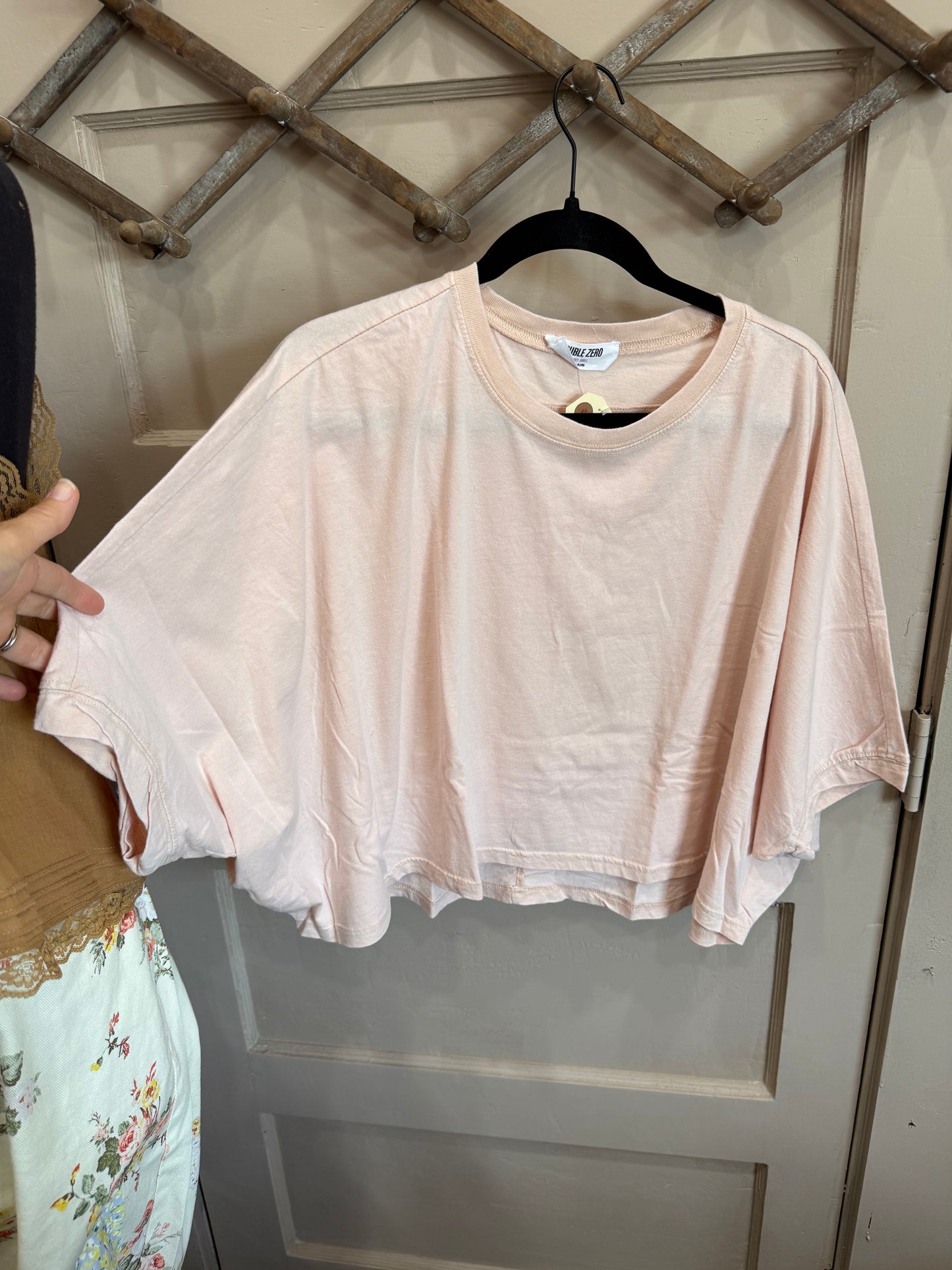 CROP DOLMAN SLEEVE T-SHIRT