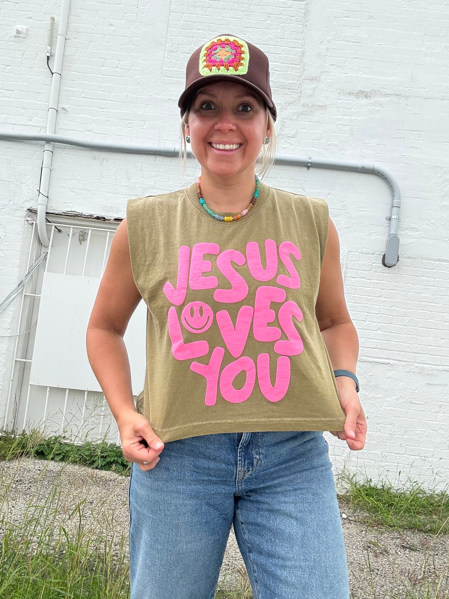 Jesus Loves You Puff Tank