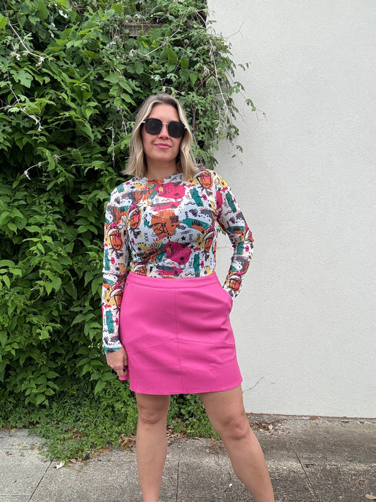 COWBOY PICASSO MESH TOP
