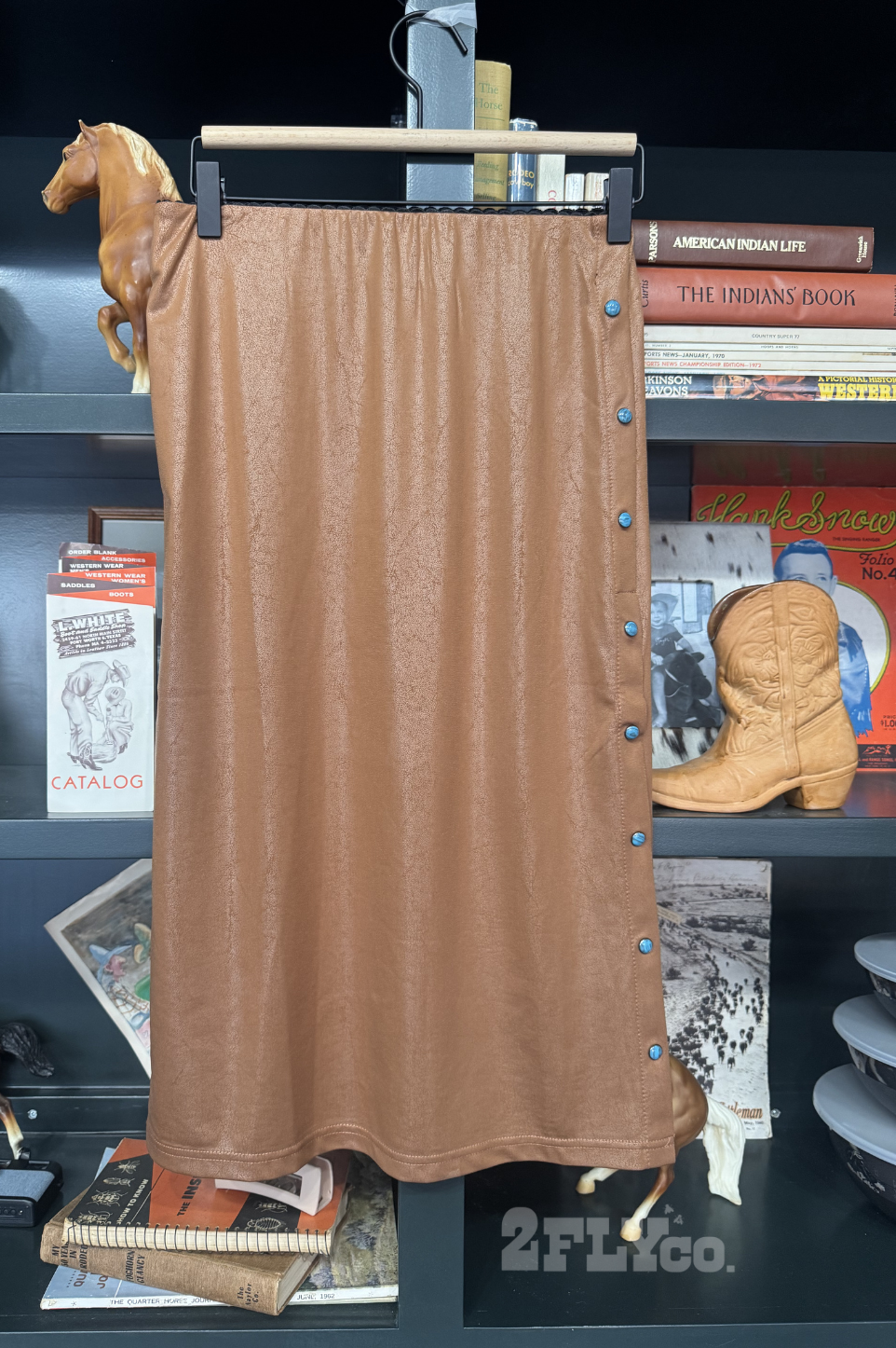 SLIT DECISIONS SKIRT *SADDLE
