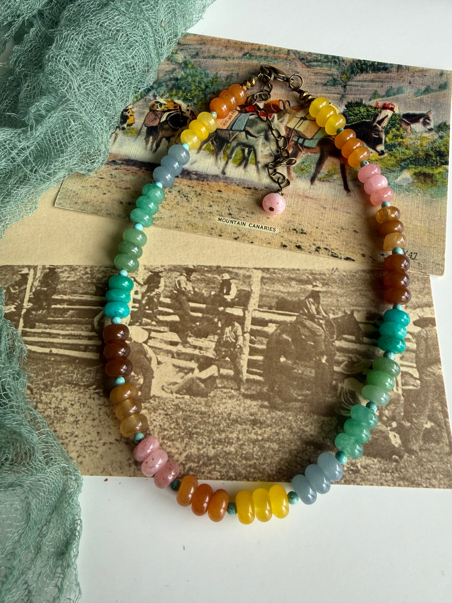 The {Lainey} Necklace. Agate & Turquoise