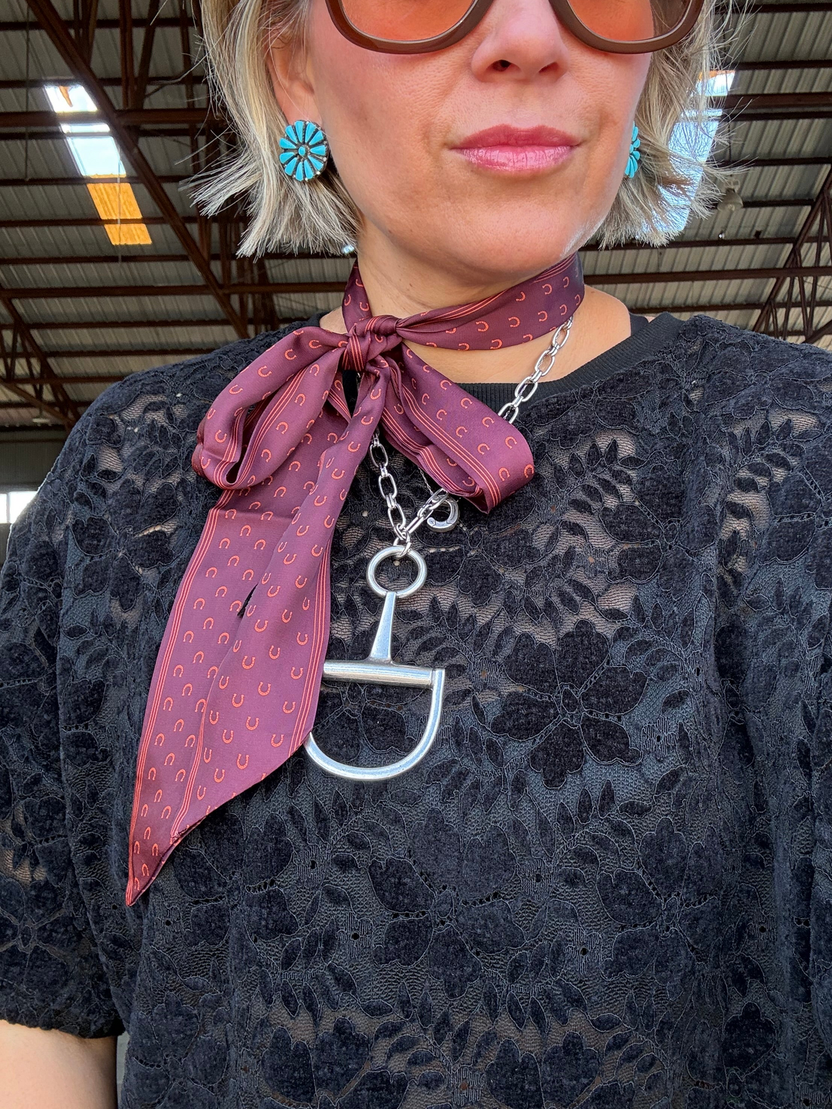SNAFFLE BIT NECKLACE - LARGE