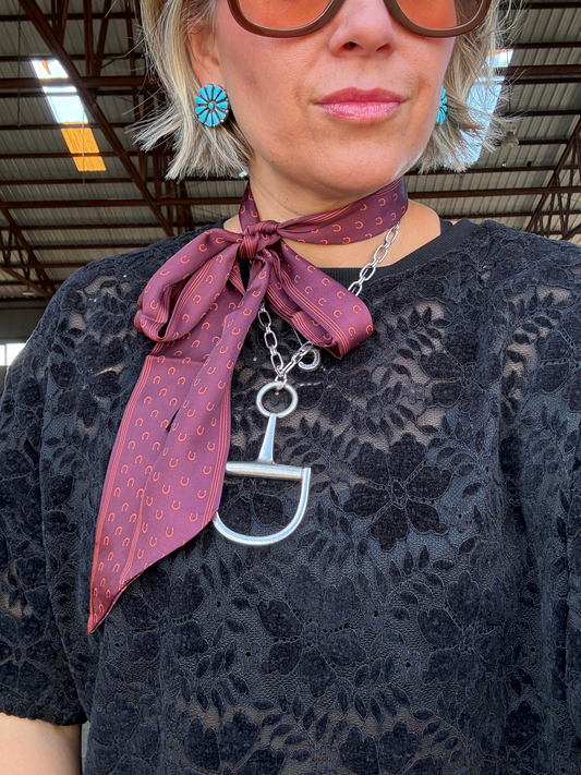 SNAFFLE BIT NECKLACE - LARGE