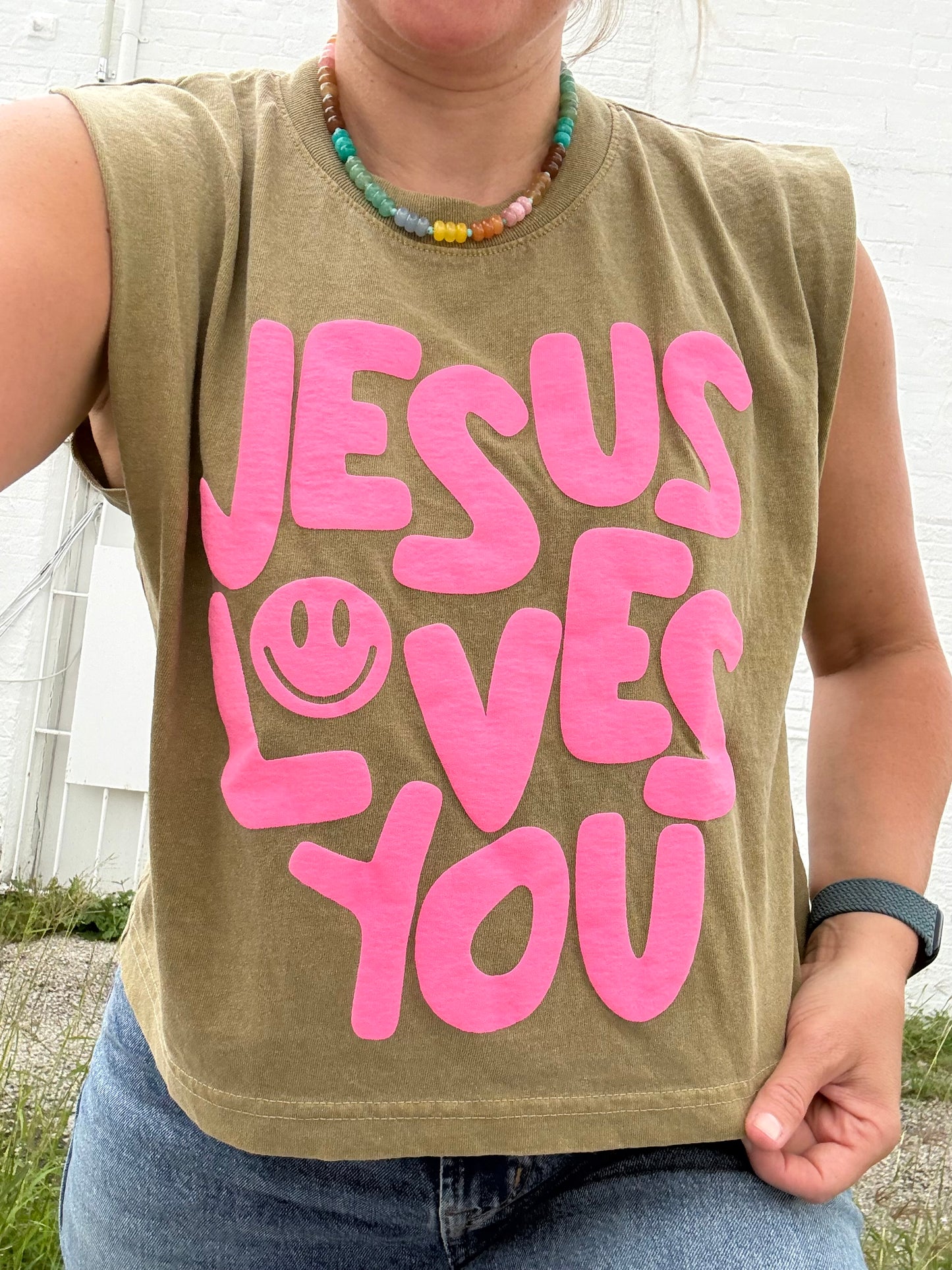 Jesus Loves You Puff Tank