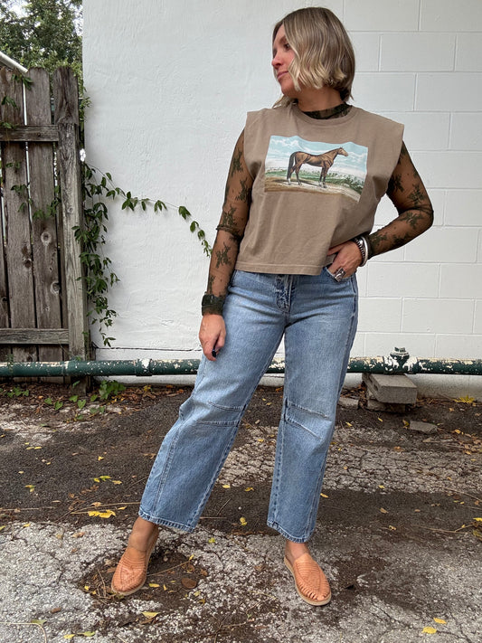 VERVET BARREL JEANS