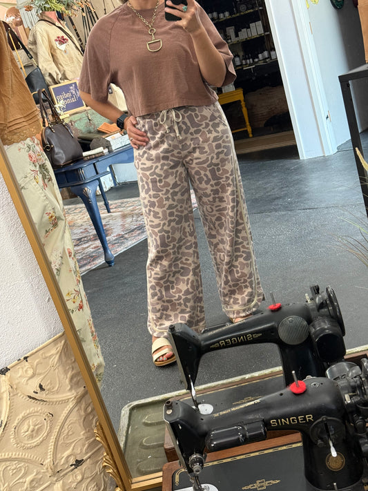 WESTERN CAMO PRINT SWEAT PANTS