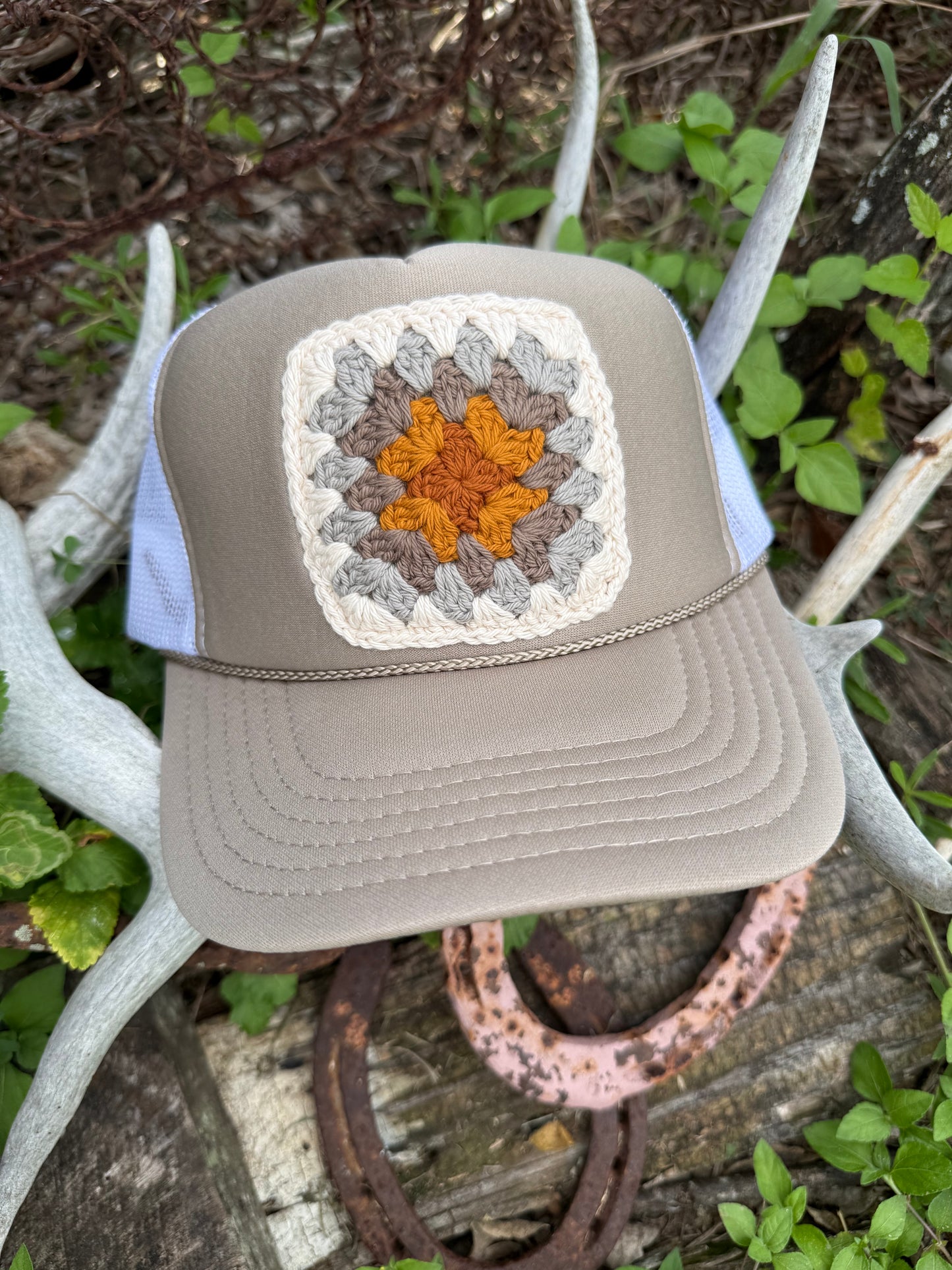 FALL GRANNY SQUARE CAPS