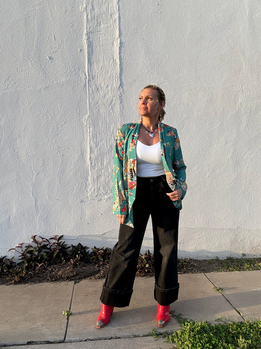 TURQUOISE COWBOY BLAZER