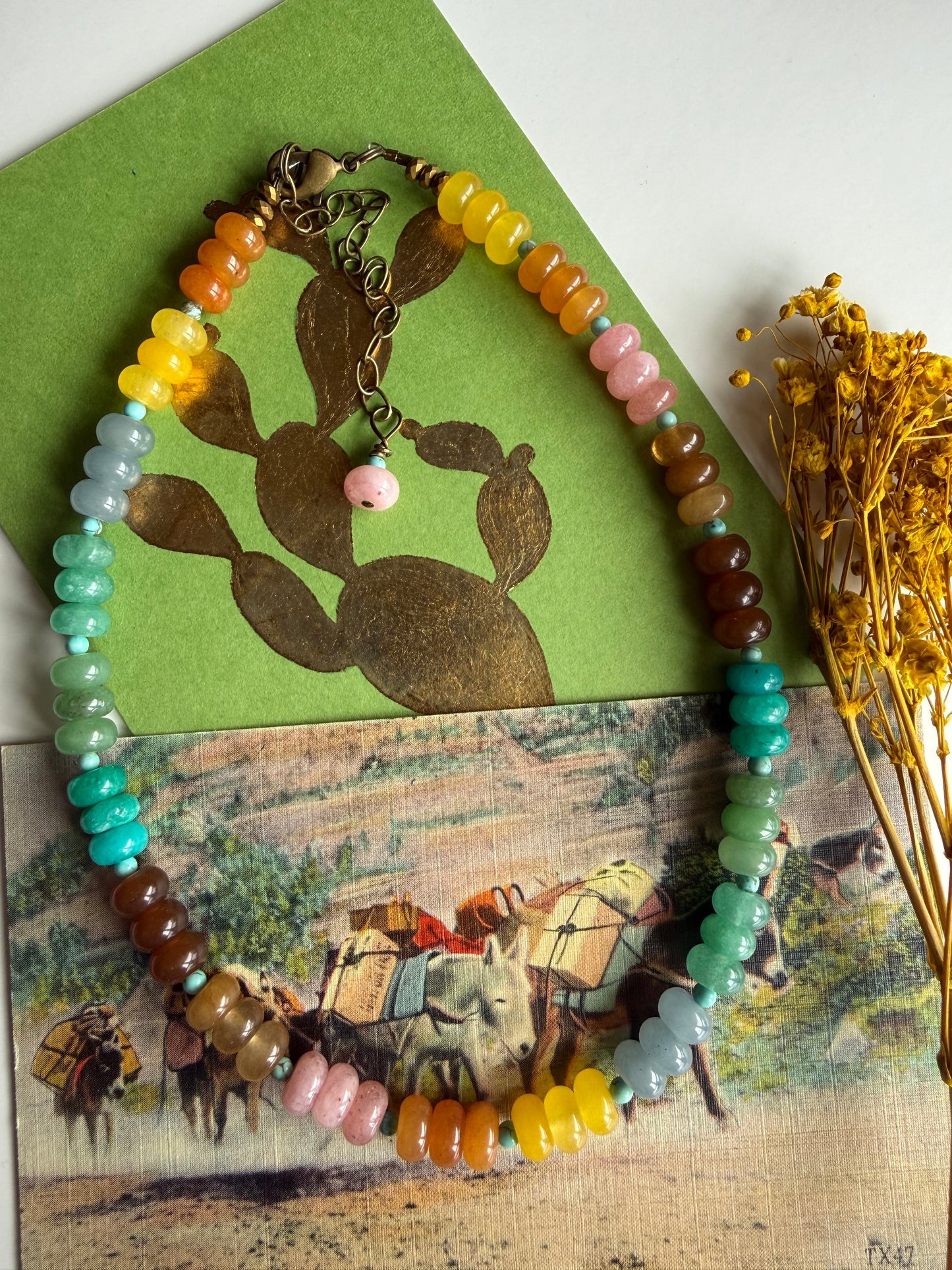 The {Lainey} Necklace. Agate & Turquoise