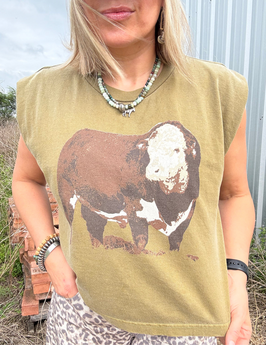 HEREFORD BULL MUSCLE TANK