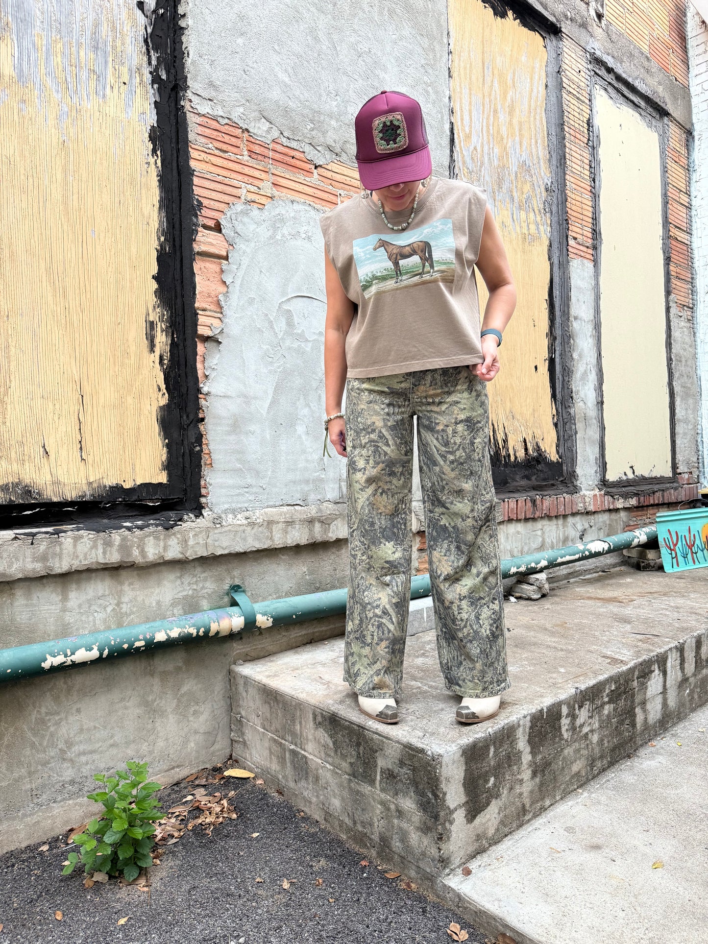 CAMO CARPENTER PANTS