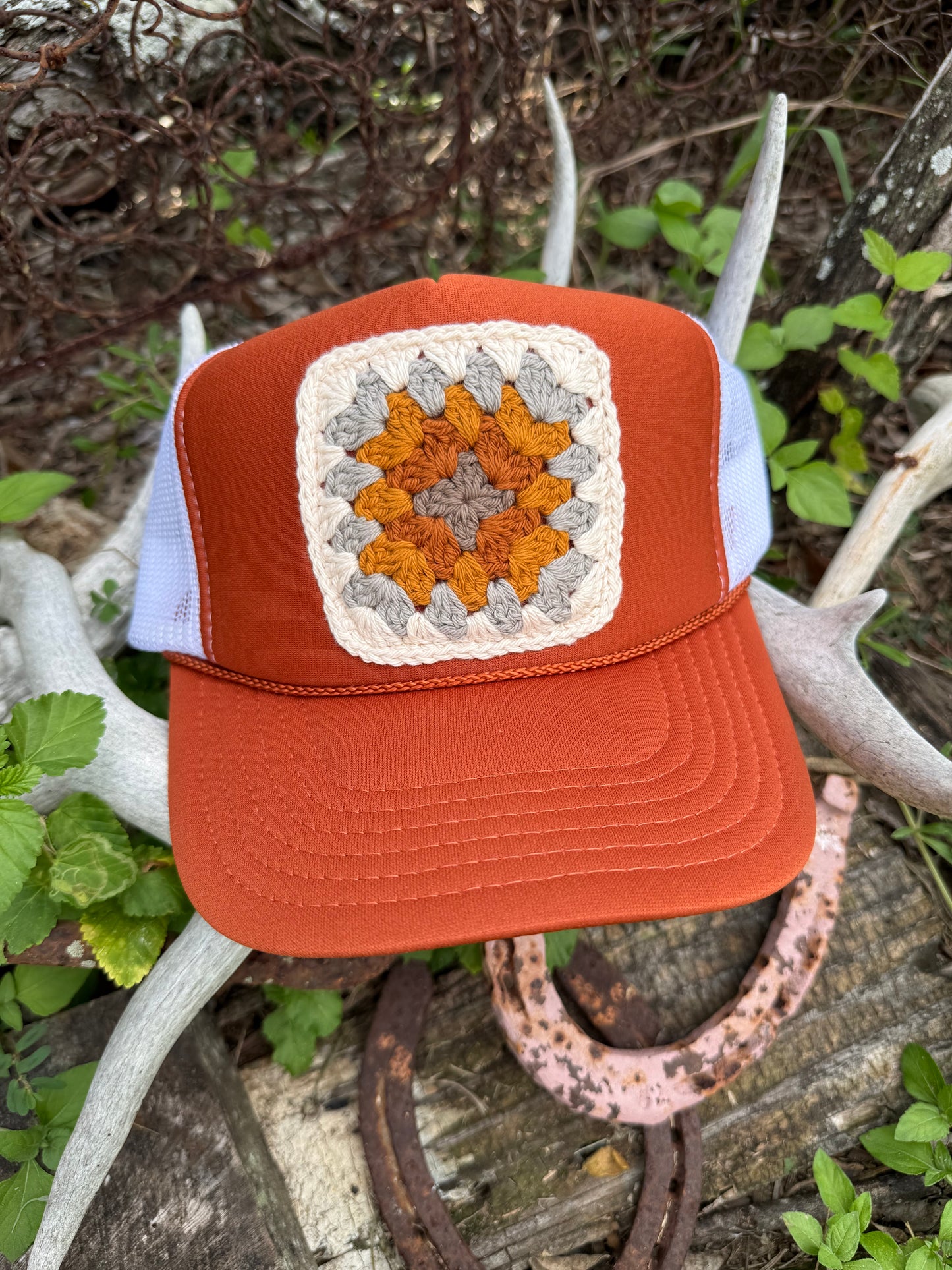 FALL GRANNY SQUARE CAPS