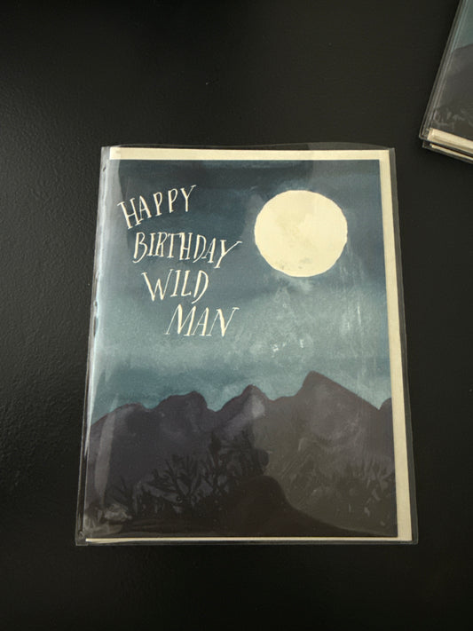 HAPPY BIRTHDAY WILD MAN CARD