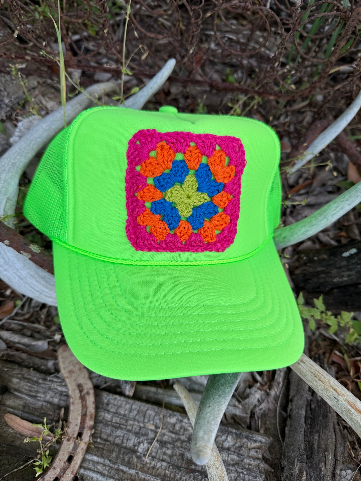 GRANNY SQUARE CAP - SUMMER COLLECTION