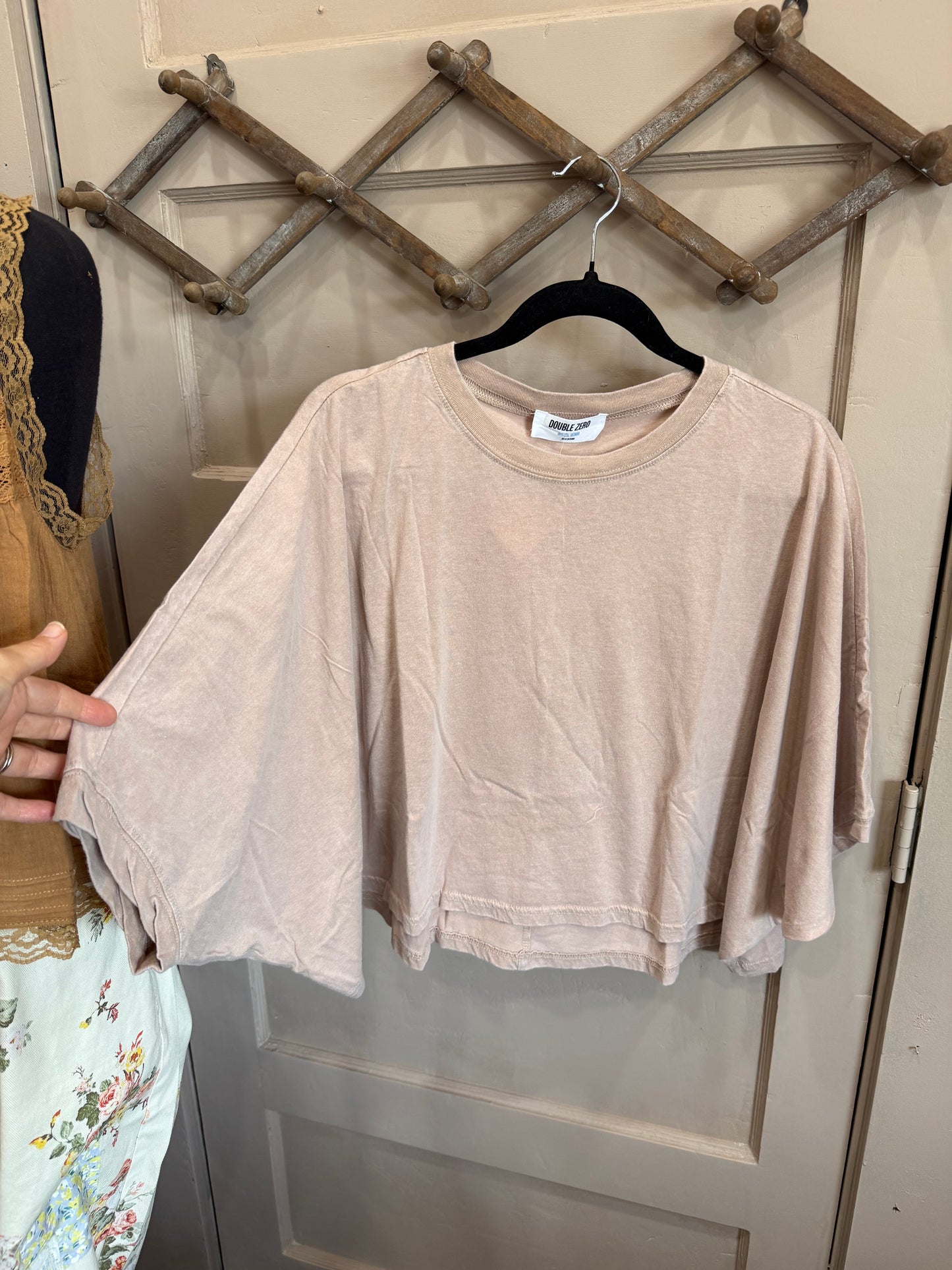 CROP DOLMAN SLEEVE T-SHIRT