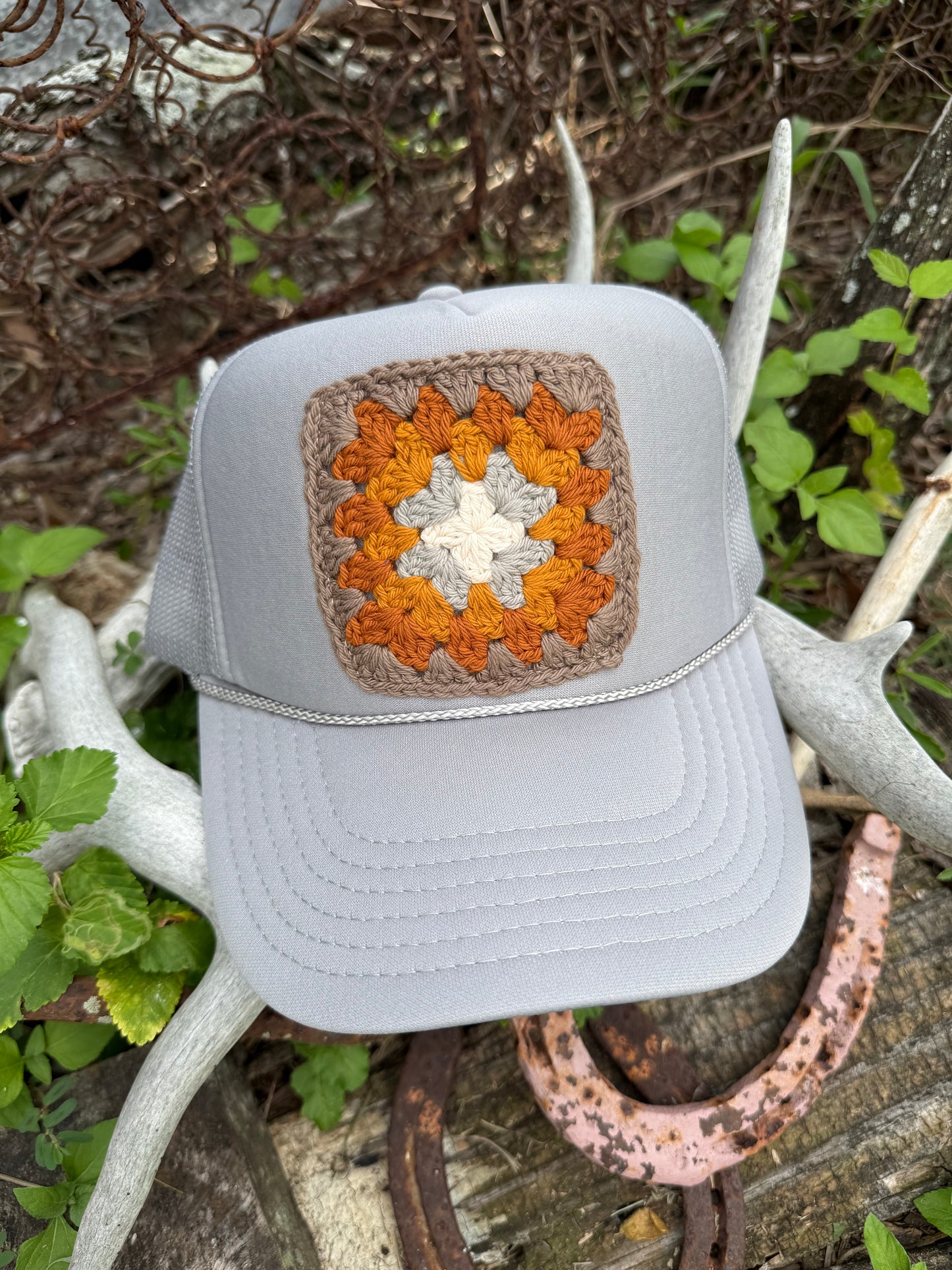 FALL GRANNY SQUARE CAPS