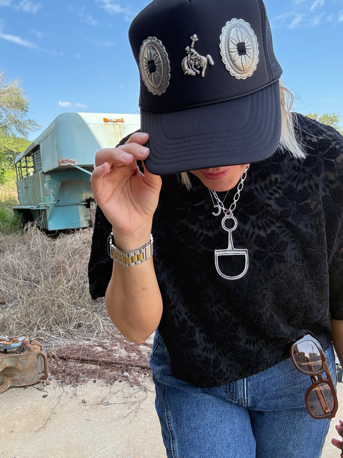 SNAFFLE BIT NECKLACE - LARGE