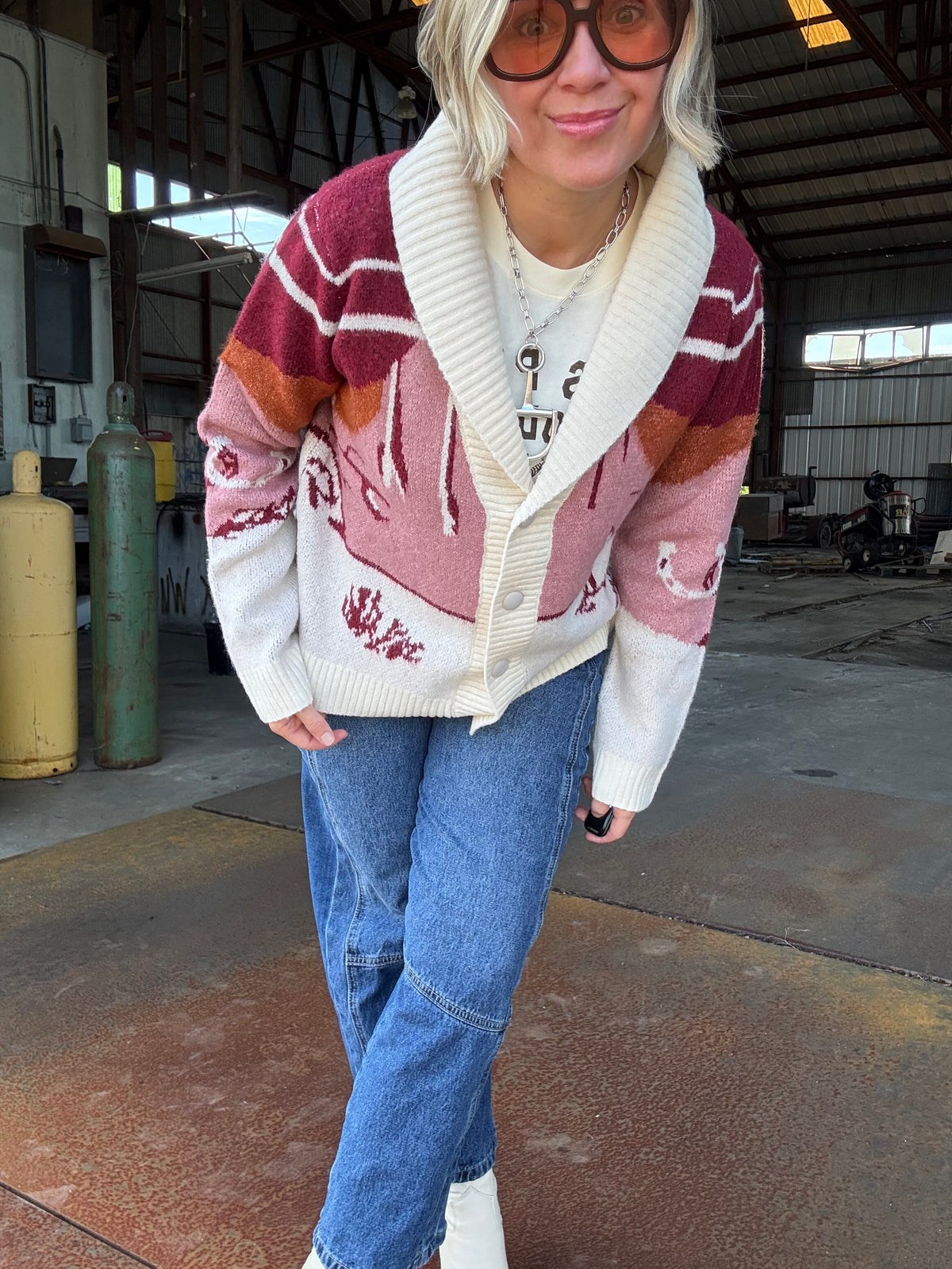 WESTERN SCENIC CARDIGAN