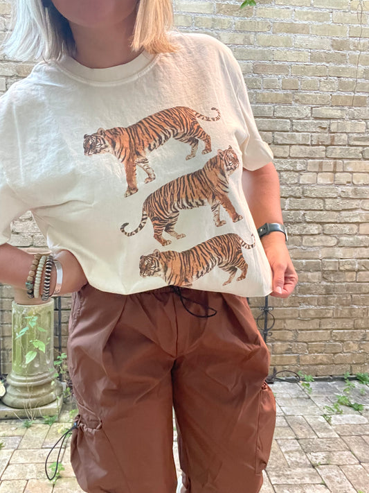 CROPPED TIGER T-SHIRT