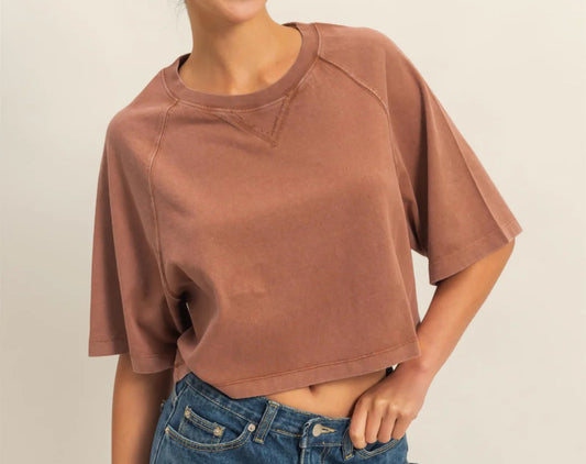 CHESTNUT CROP T-SHIRT