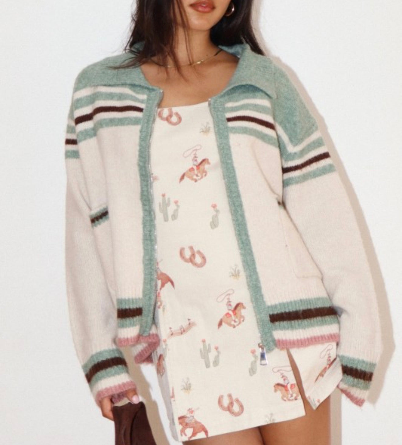 MINT COWBOY KNIT CARDIGAN