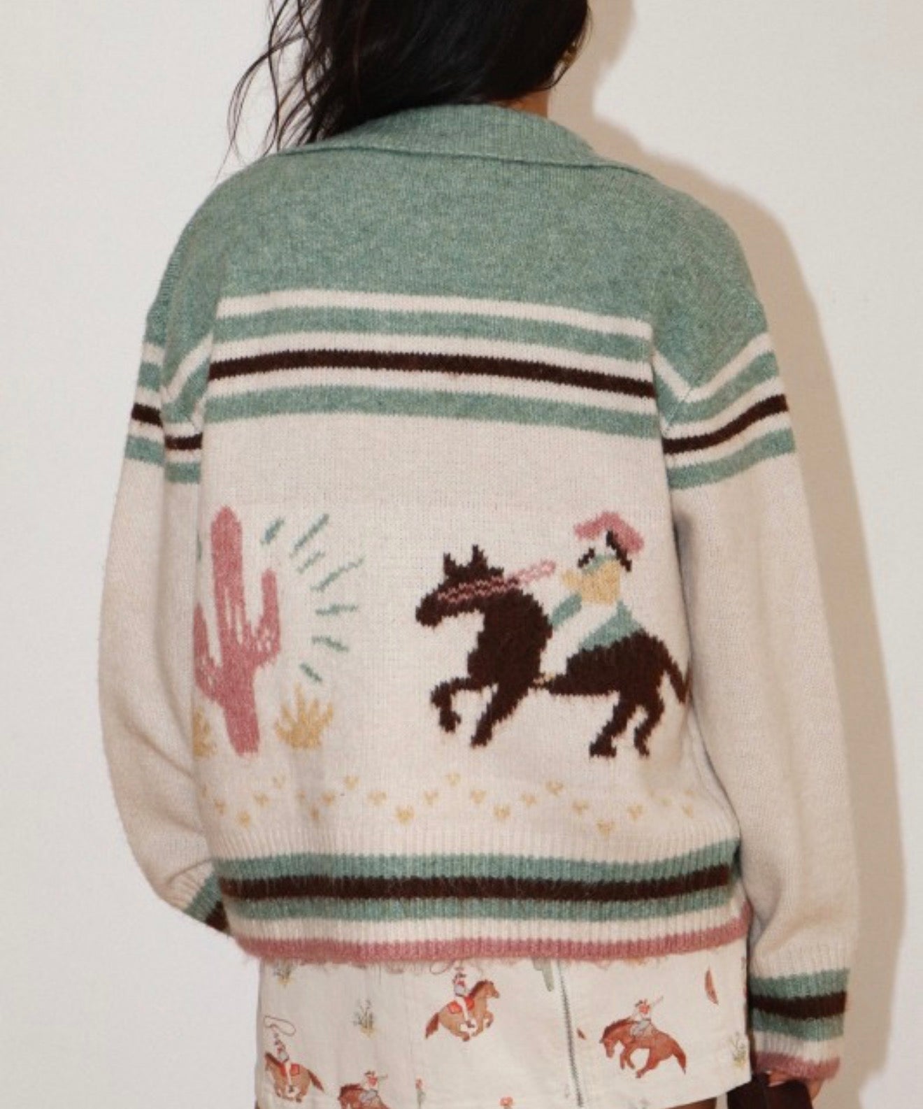 MINT COWBOY KNIT CARDIGAN
