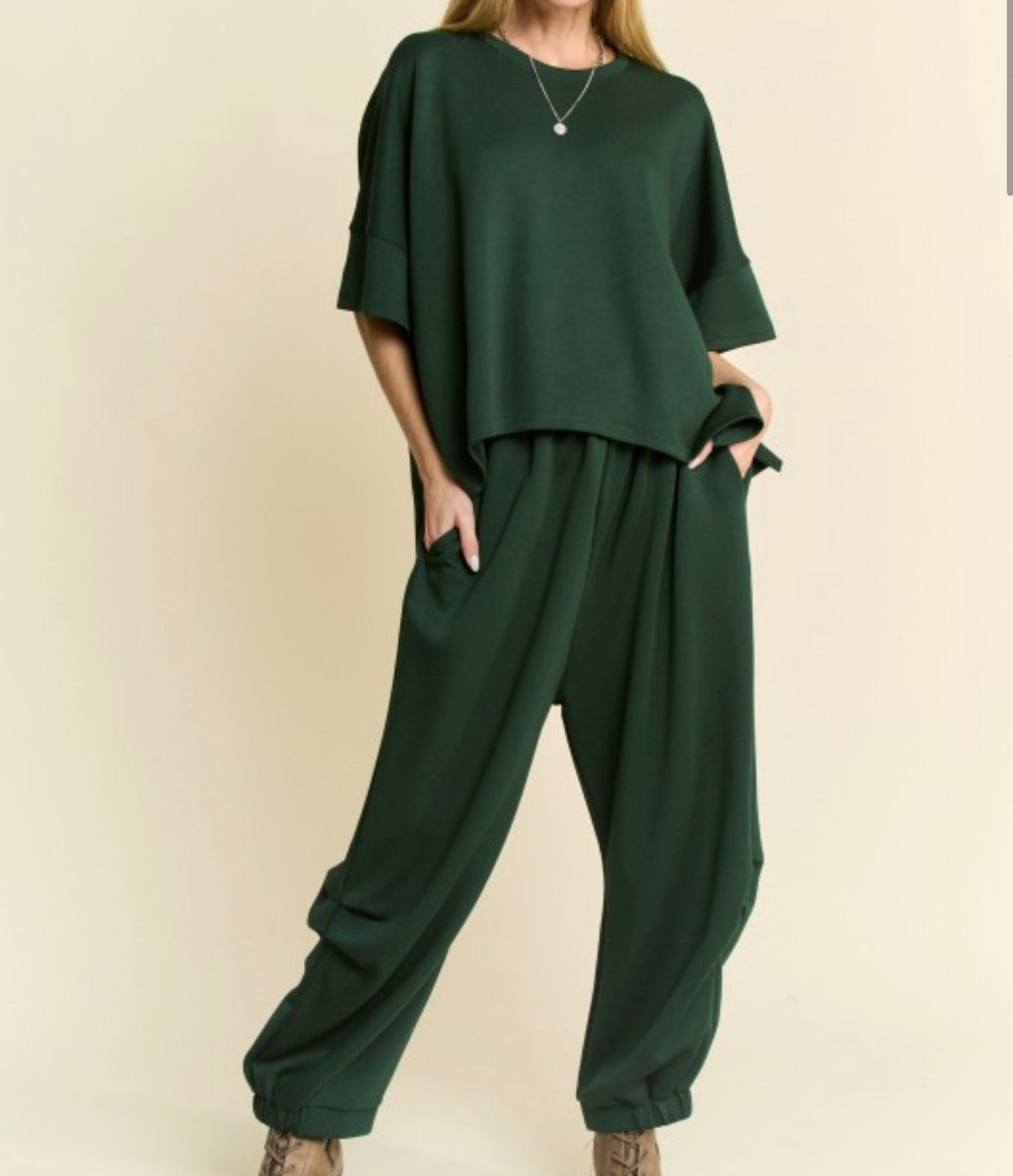 FOREST GREEN HAREM SET