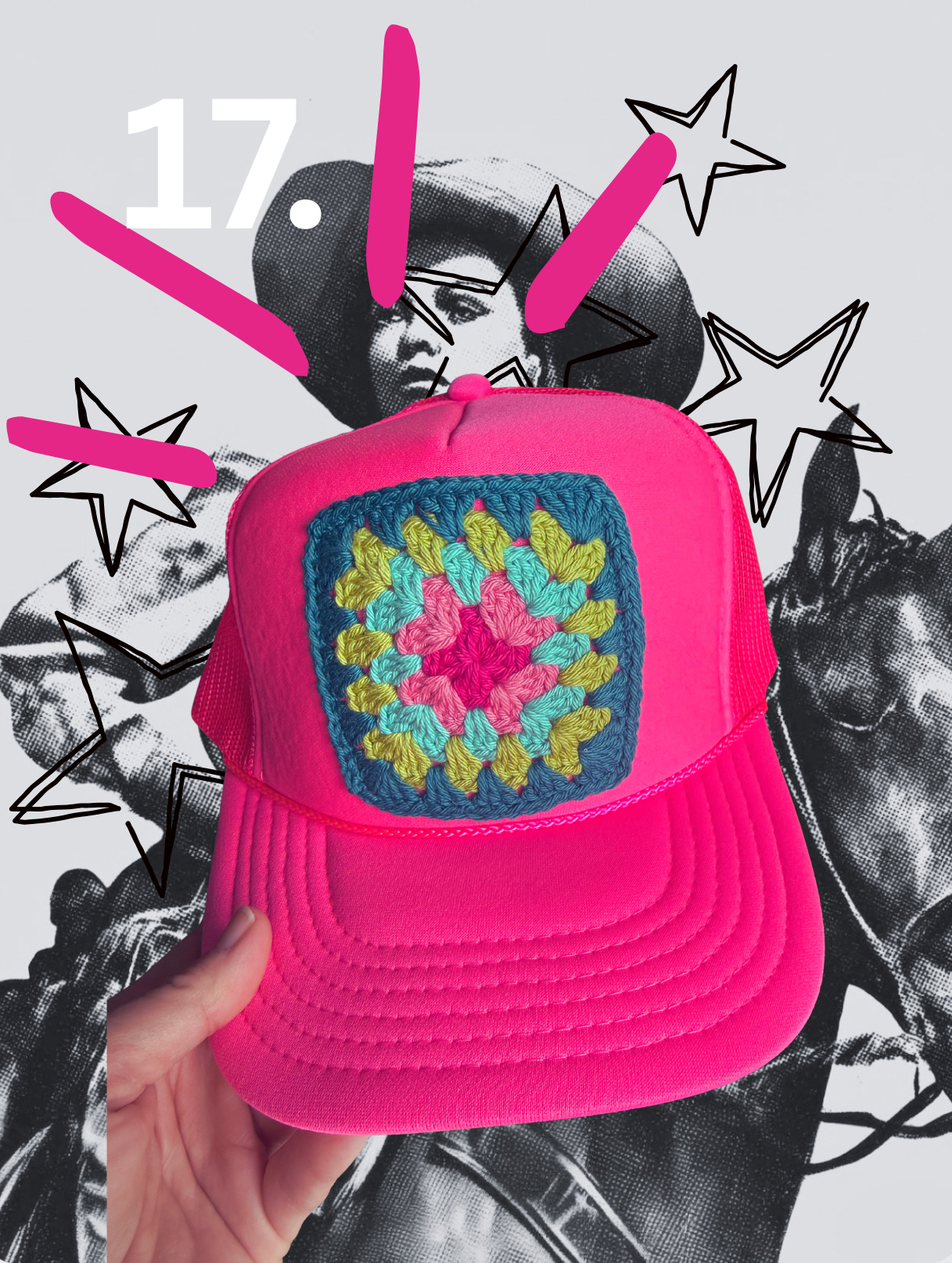 GRANNY SQUARE CAPS - summer
